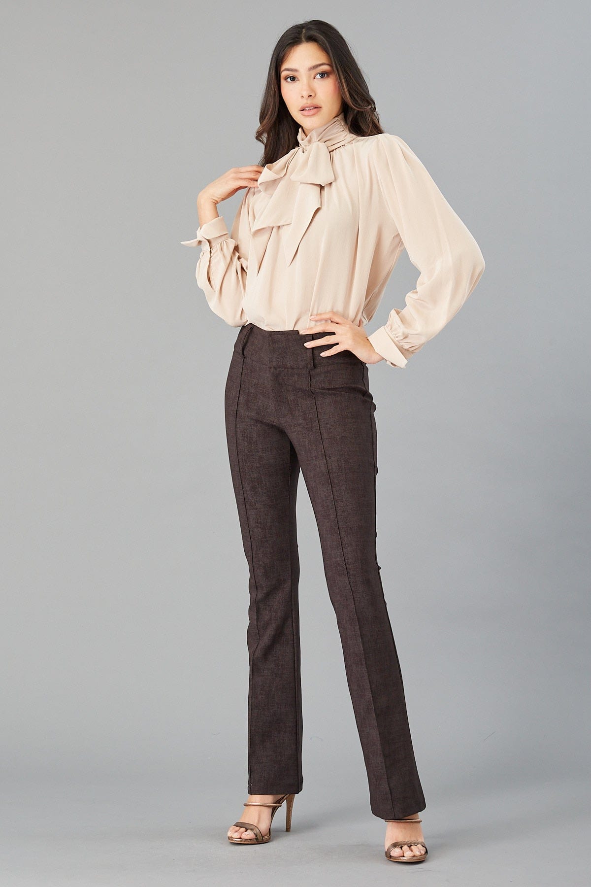 Twill Scuba Flare Pant