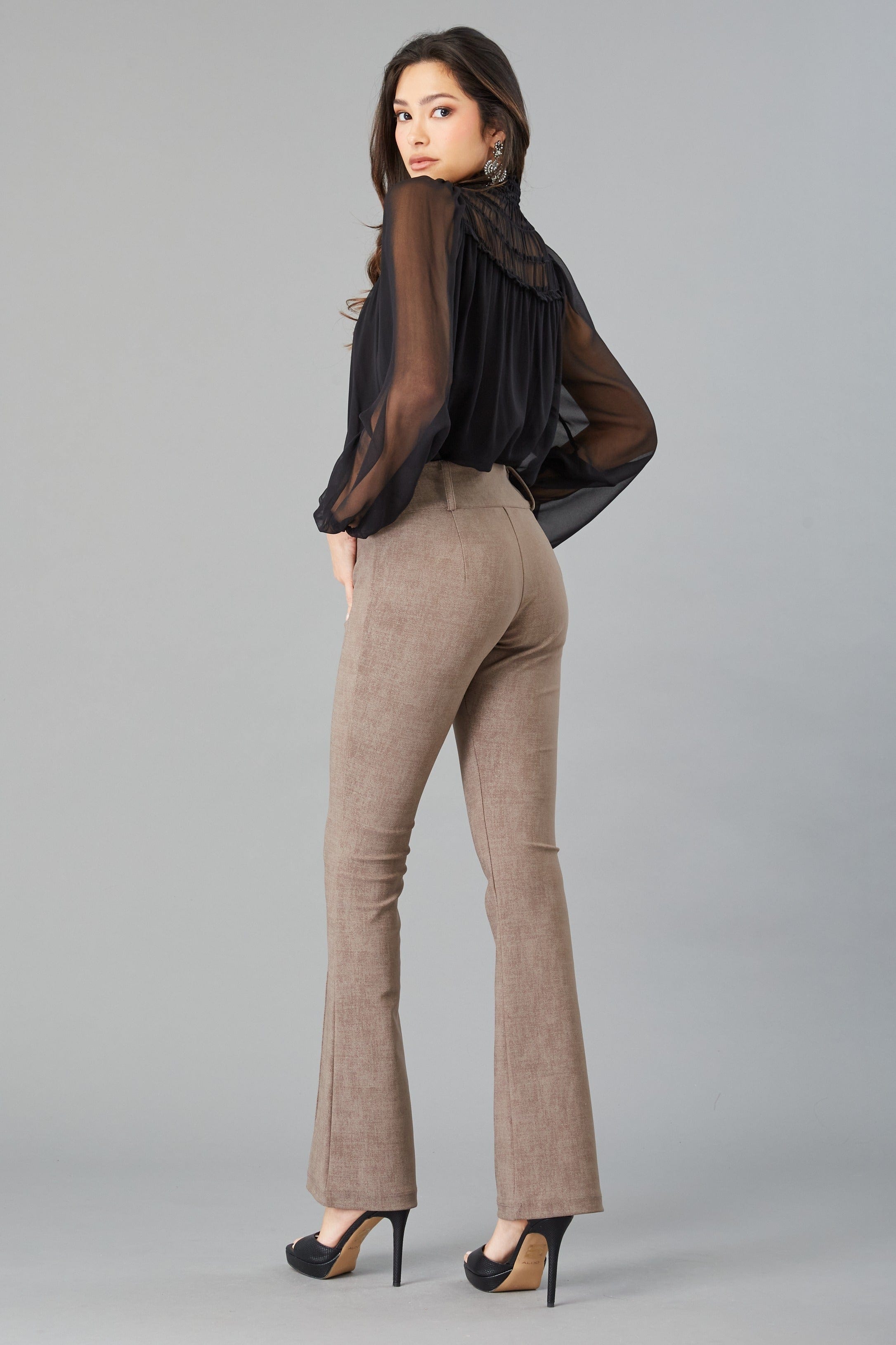 Twill Scuba Flare Pant