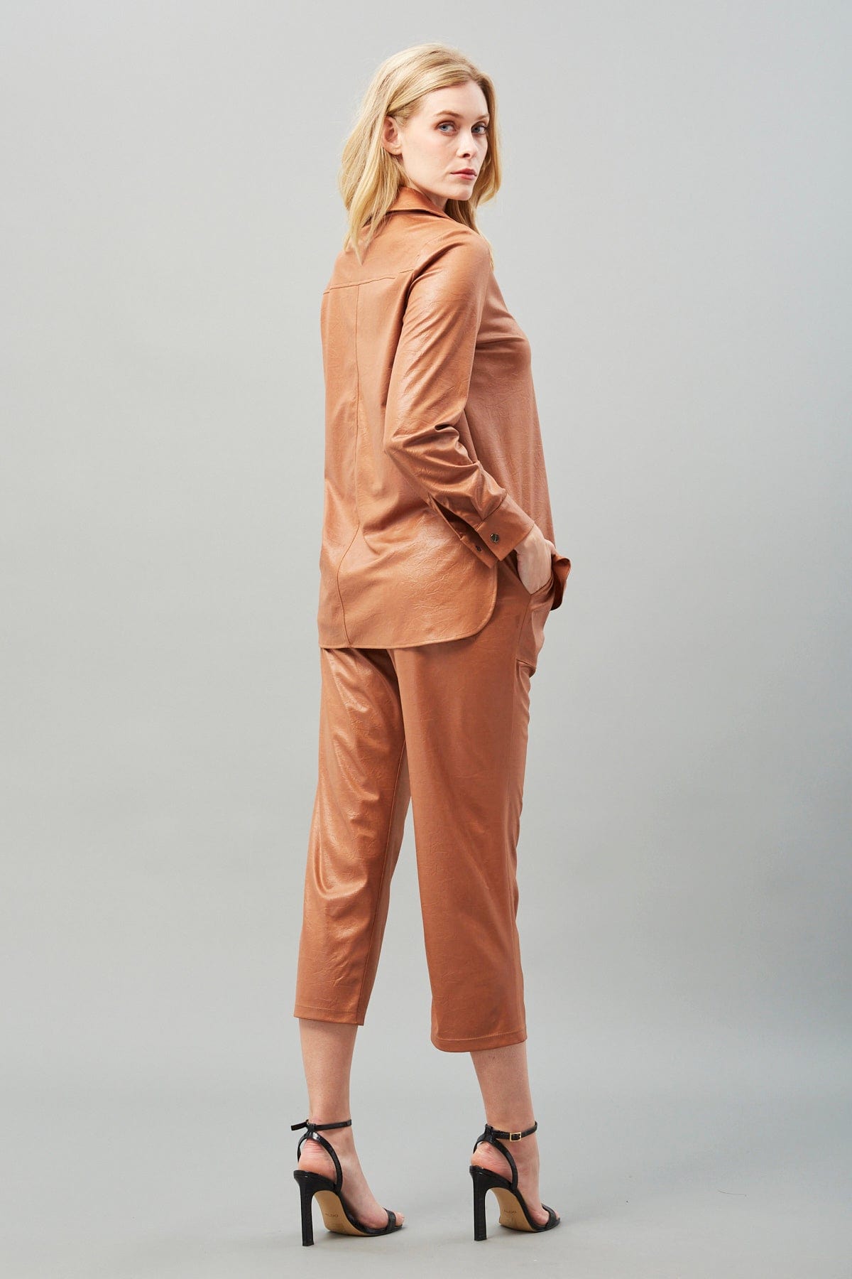 Leather Jersey Shirt
