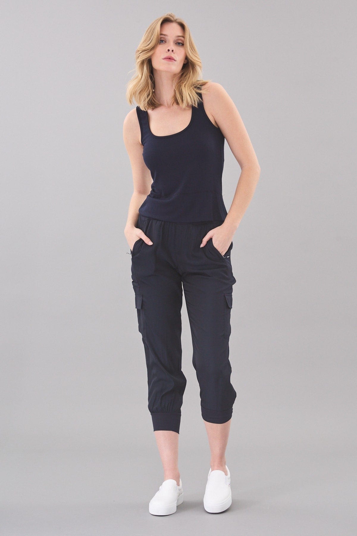 Rib Knit Scoop Neck Tank