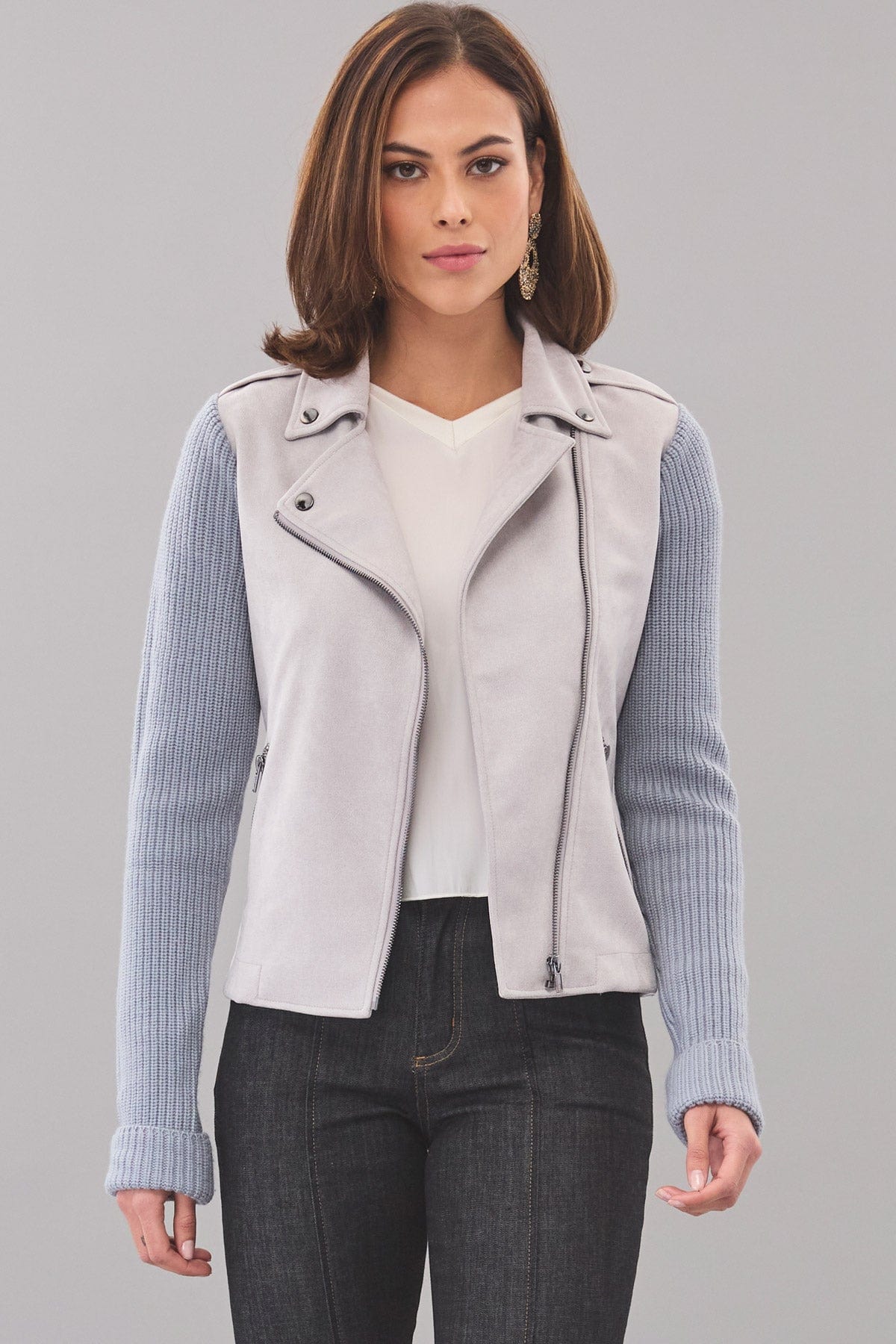 Suede Moto Jacket
