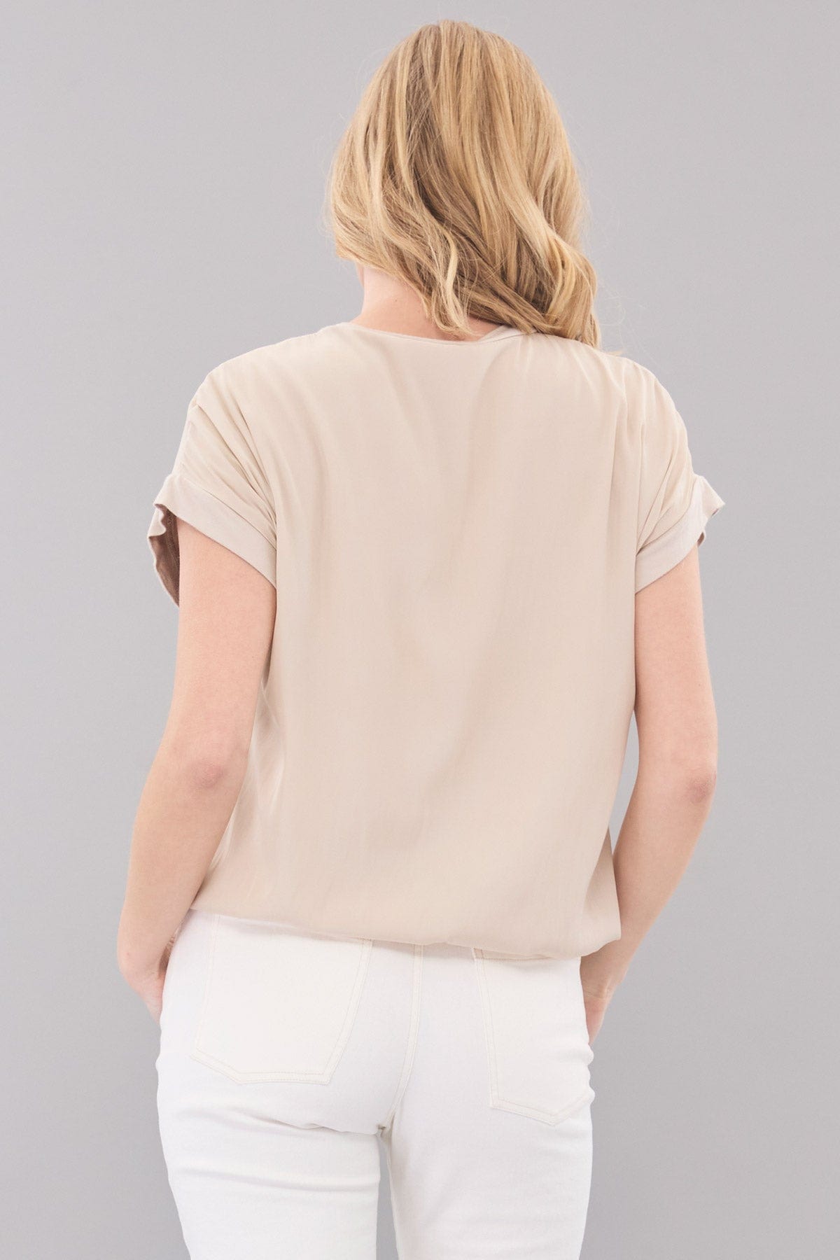 Bubble Hem Crew Neck