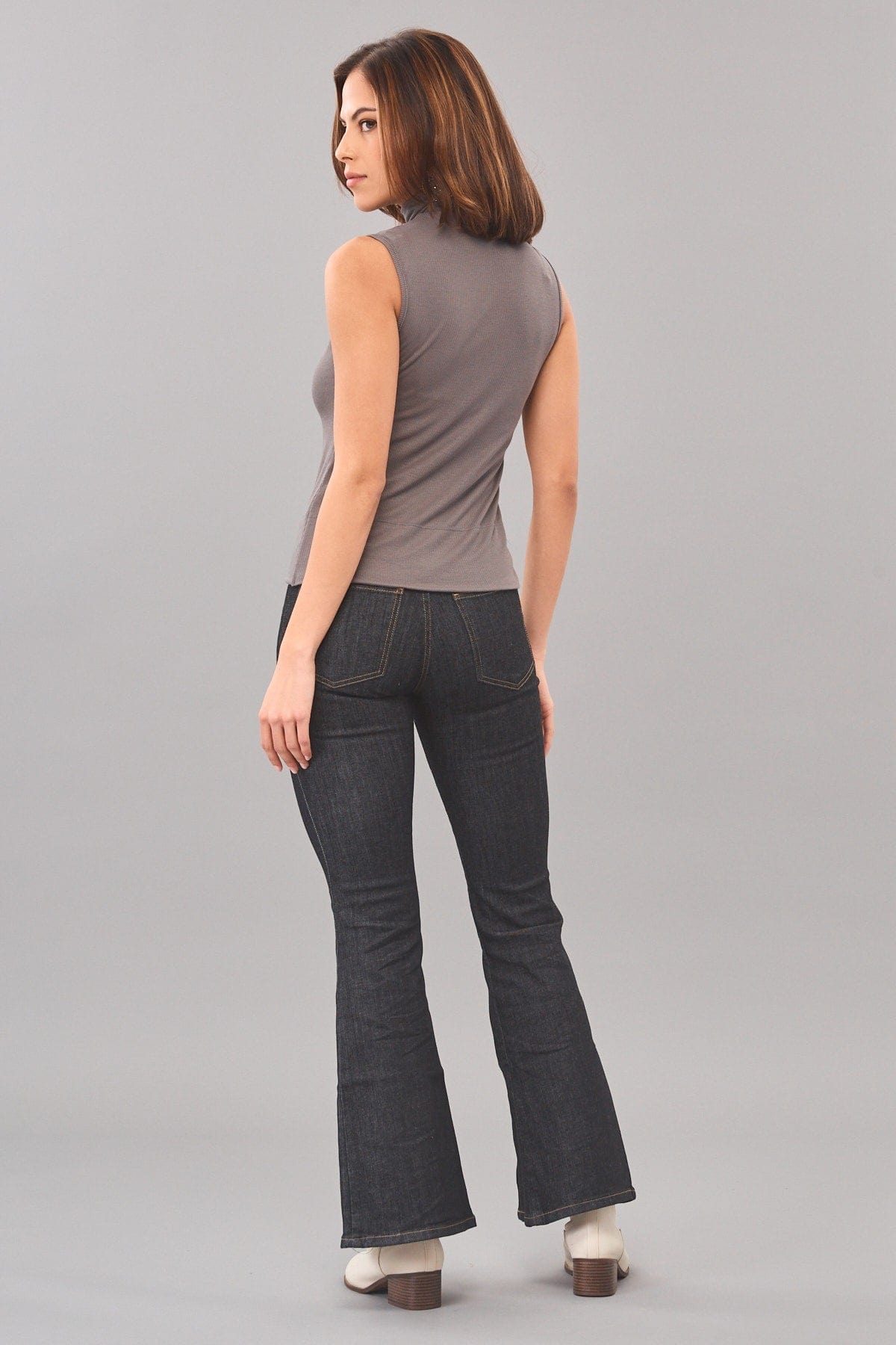 Wide Hem Rib-Knit Top
