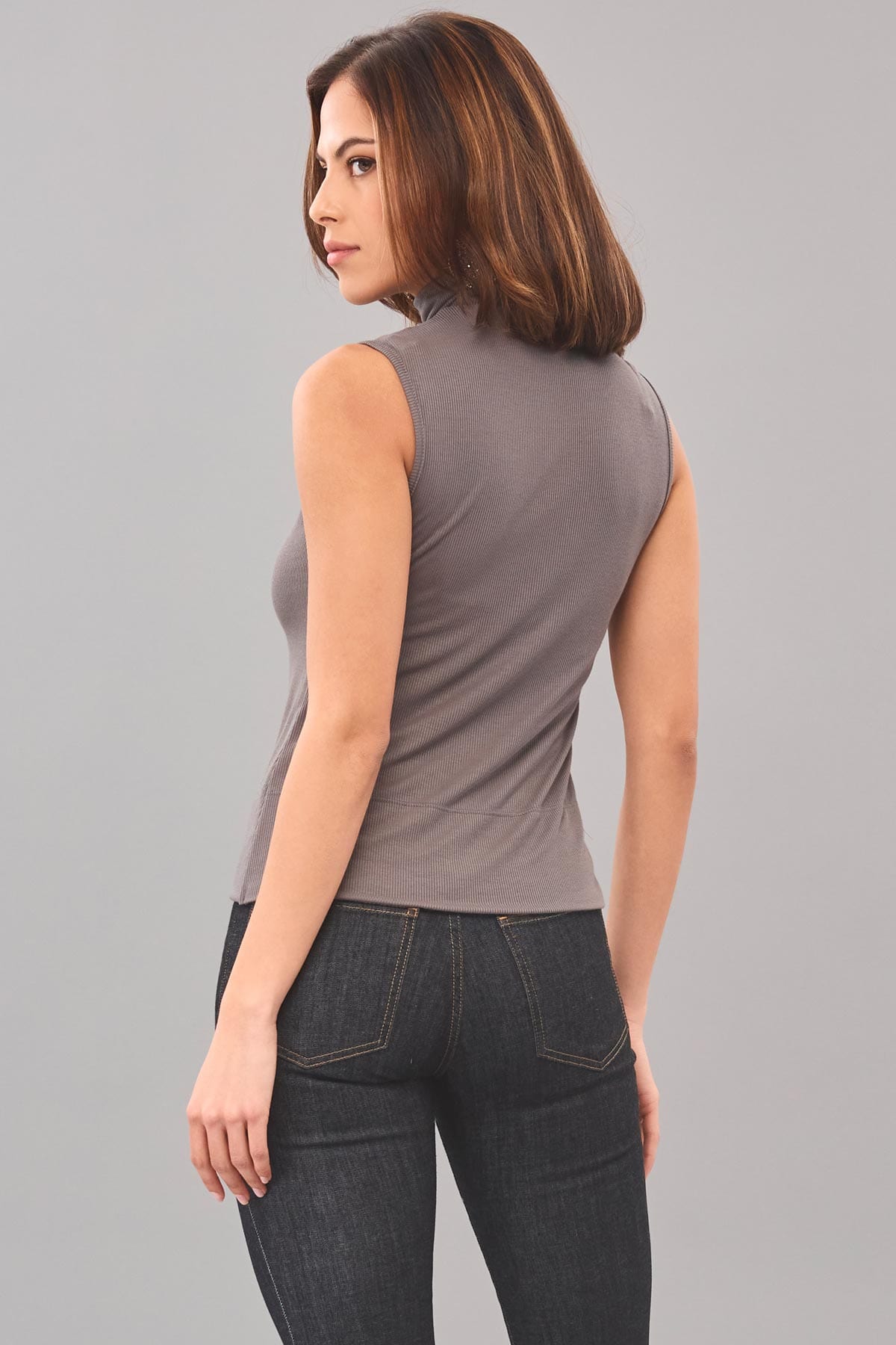 Wide Hem Rib-Knit Top