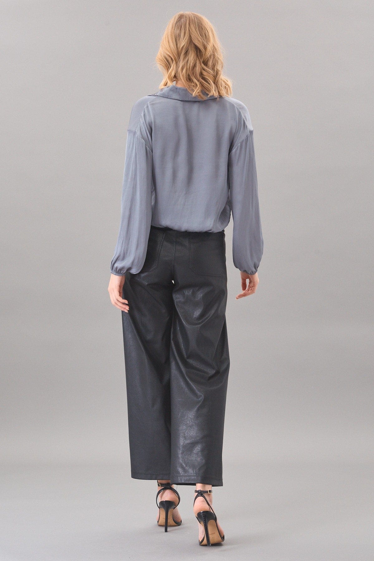 Vintage Satin Surplice Top