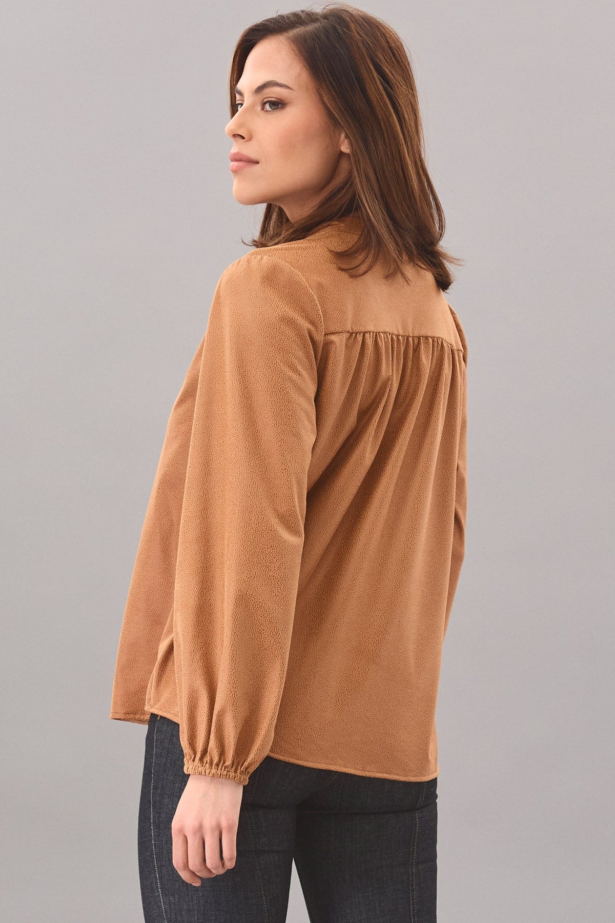 Zoe Leatherette Top