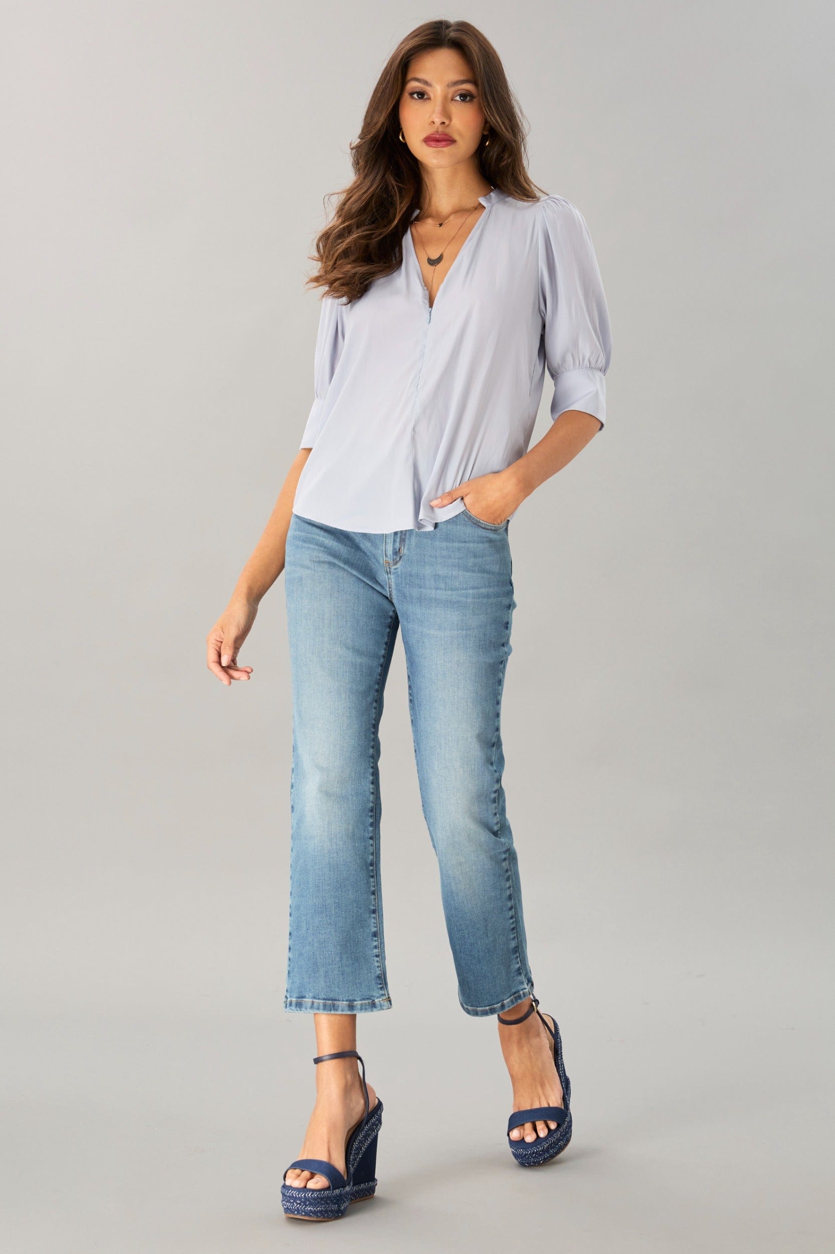Miro Zip Front Blouse