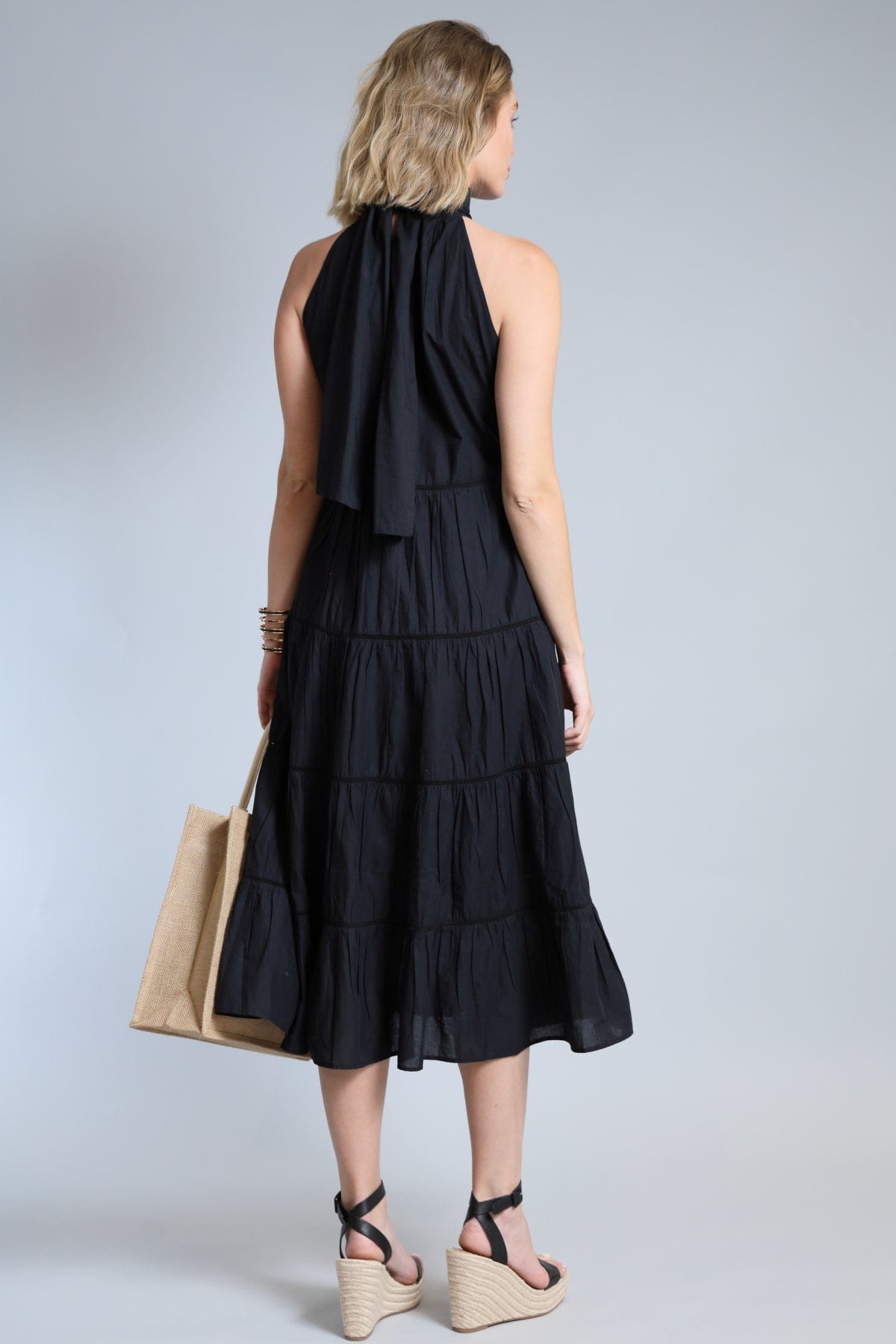 Halter Tiered Maxi Dress