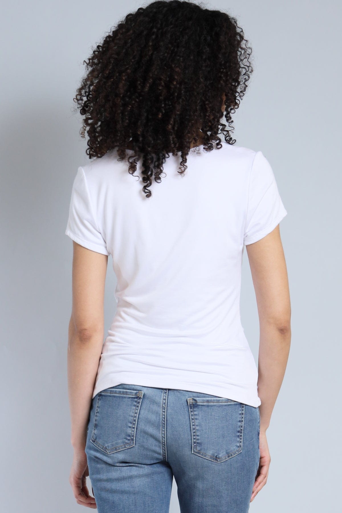 Diamond Neck Jersey Top