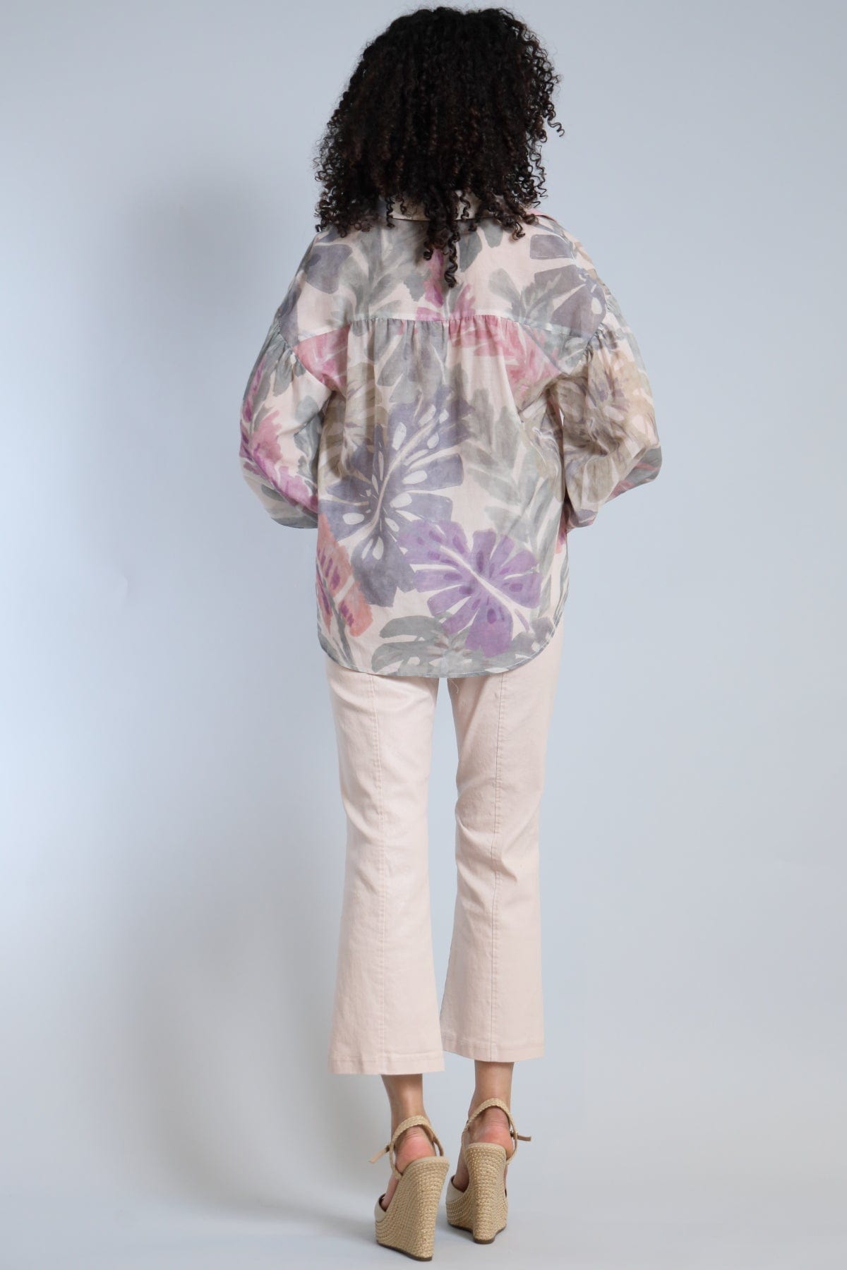 Palm Leave Voile Shirt