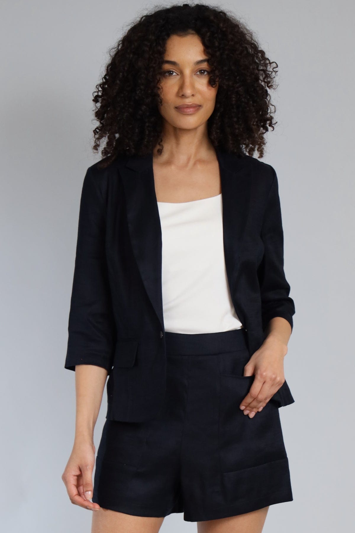 Stretch Linen Short