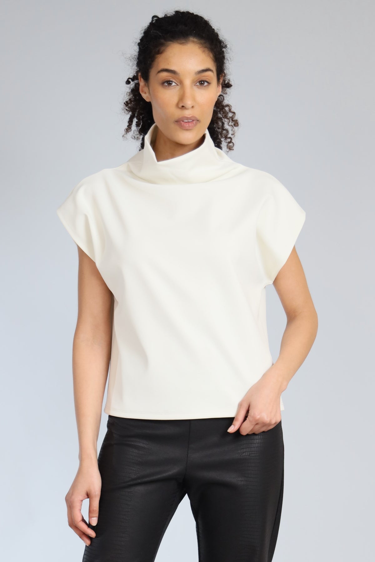Scuba Cowlneck Top