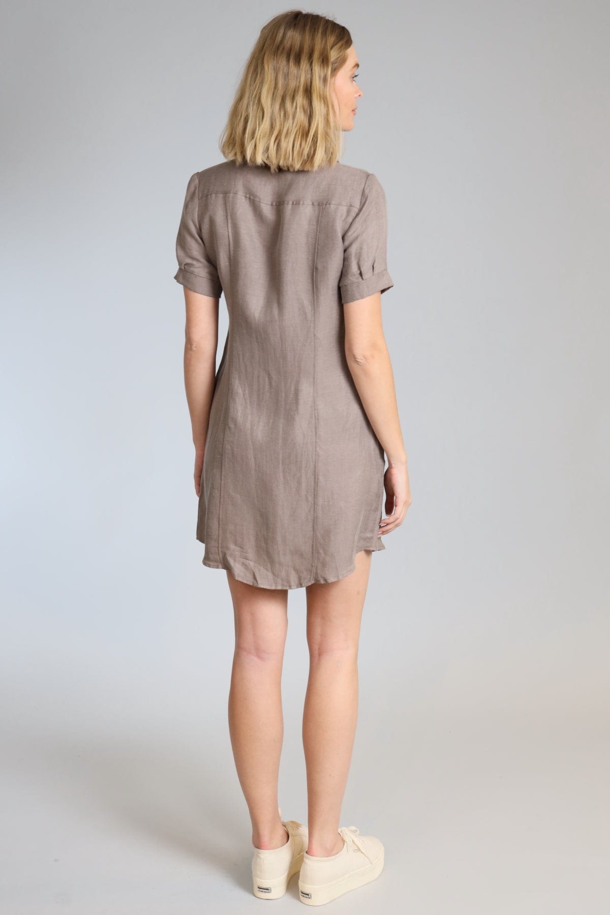 Cupro Linen Denim Style Dress