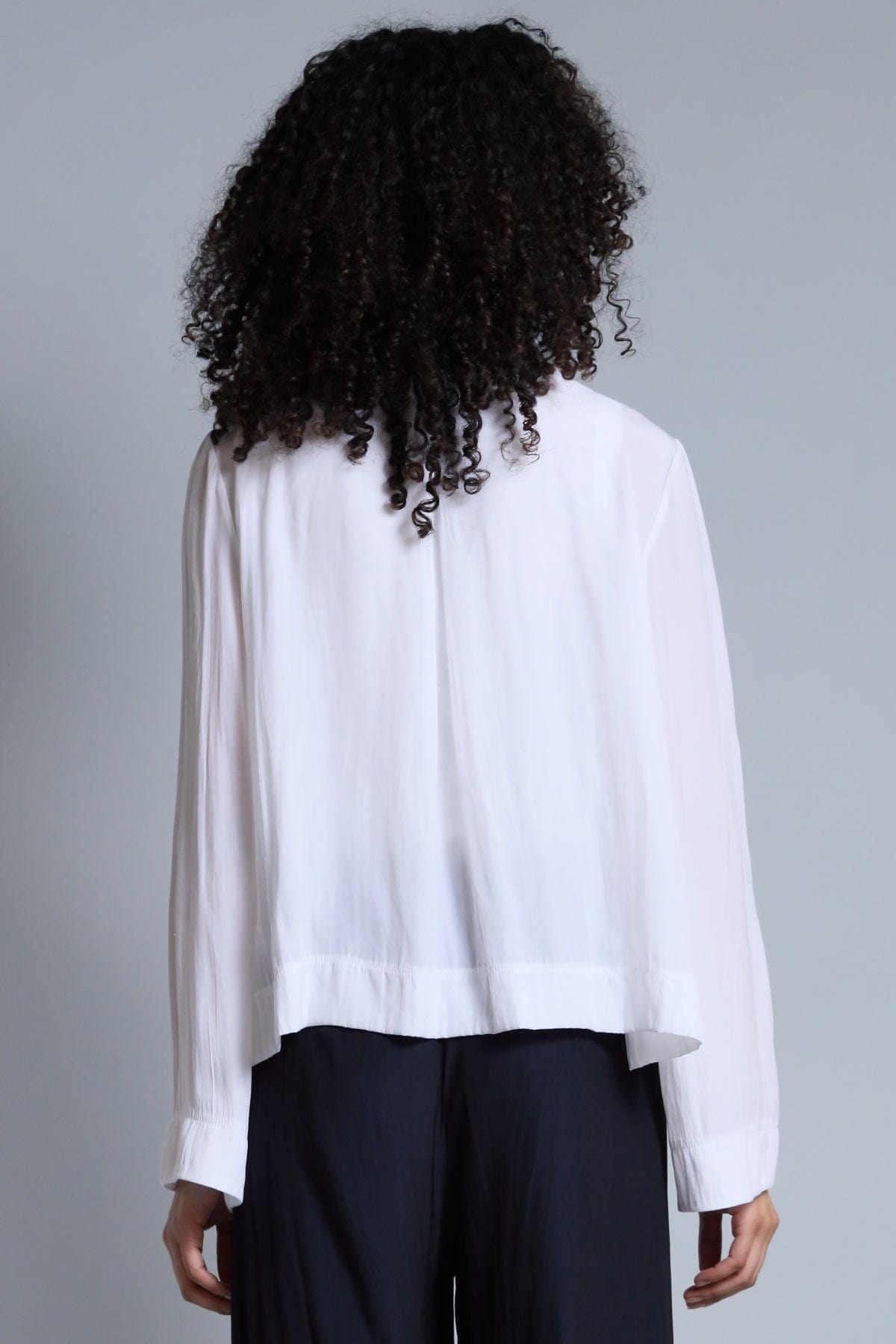 Hidden Placket Swing Jacket