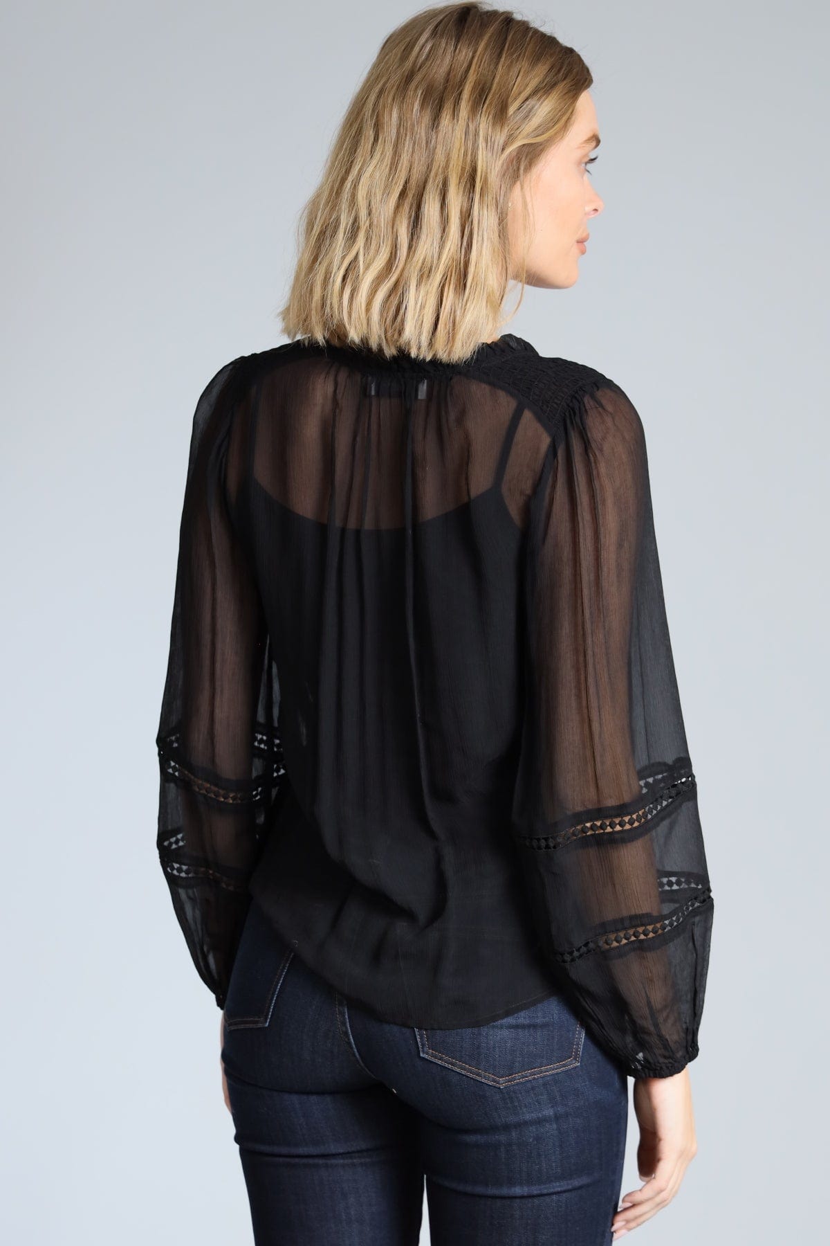 Peasant Chiffon Top