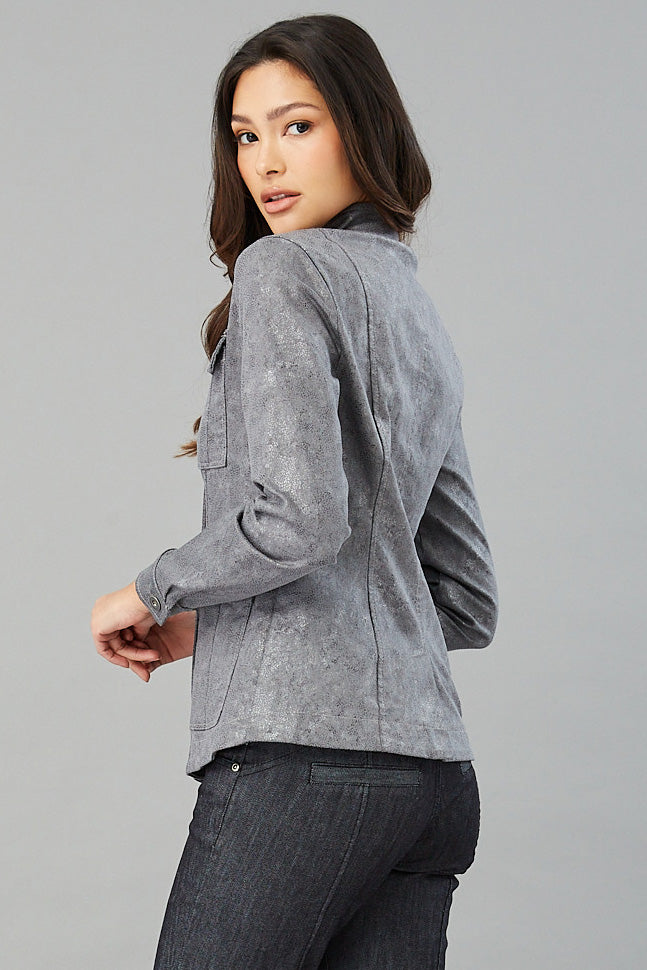 Foil Denim Jean Jacket