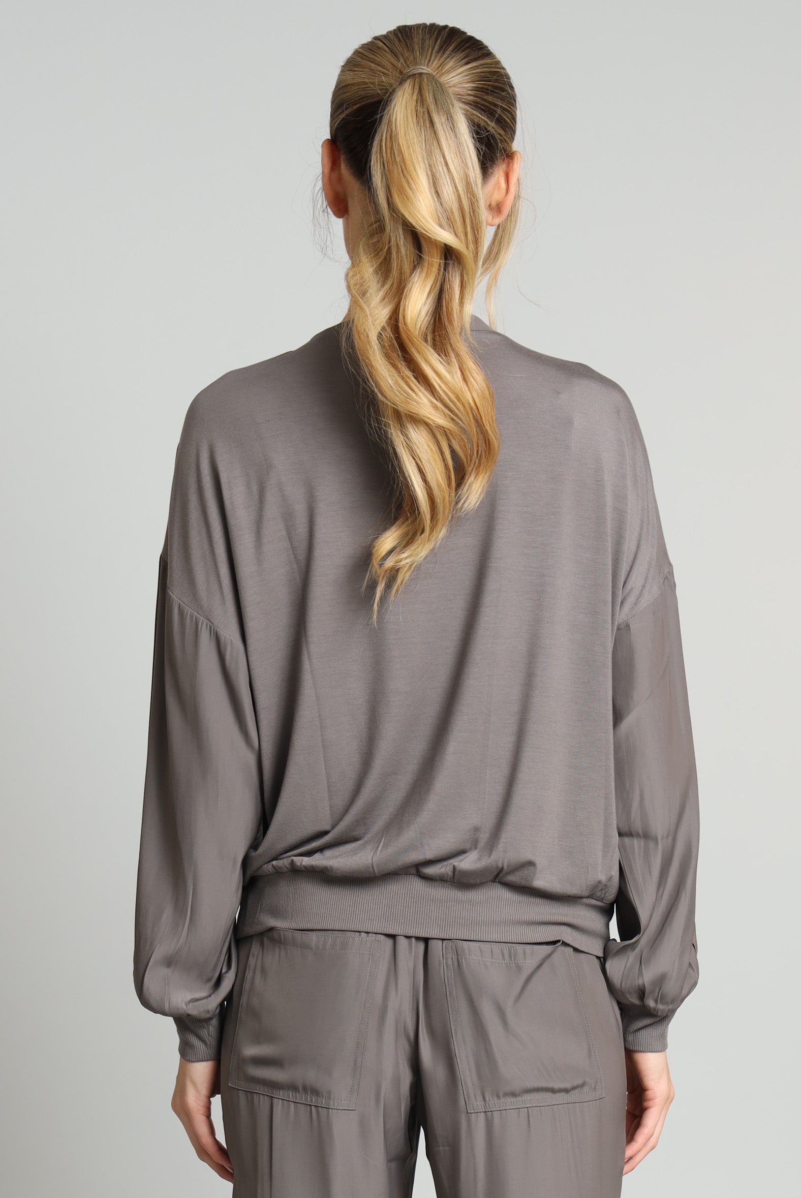 D Satin Sweatshirt