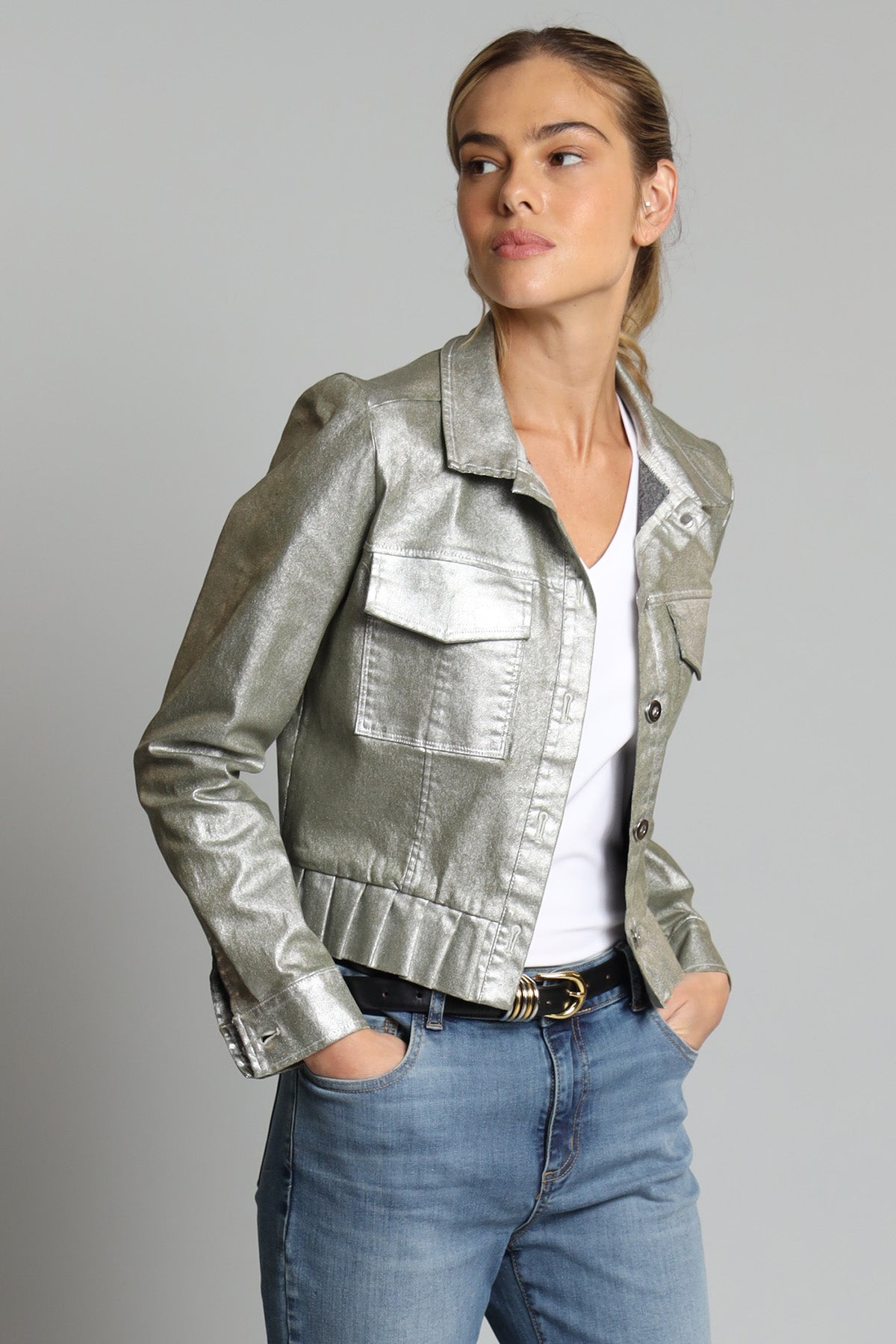 Foil Denim Jacket