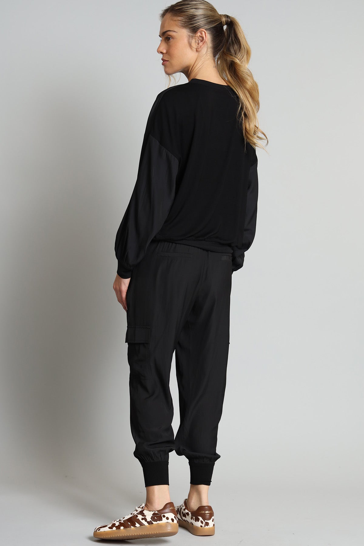 D Satin Sweatshirt