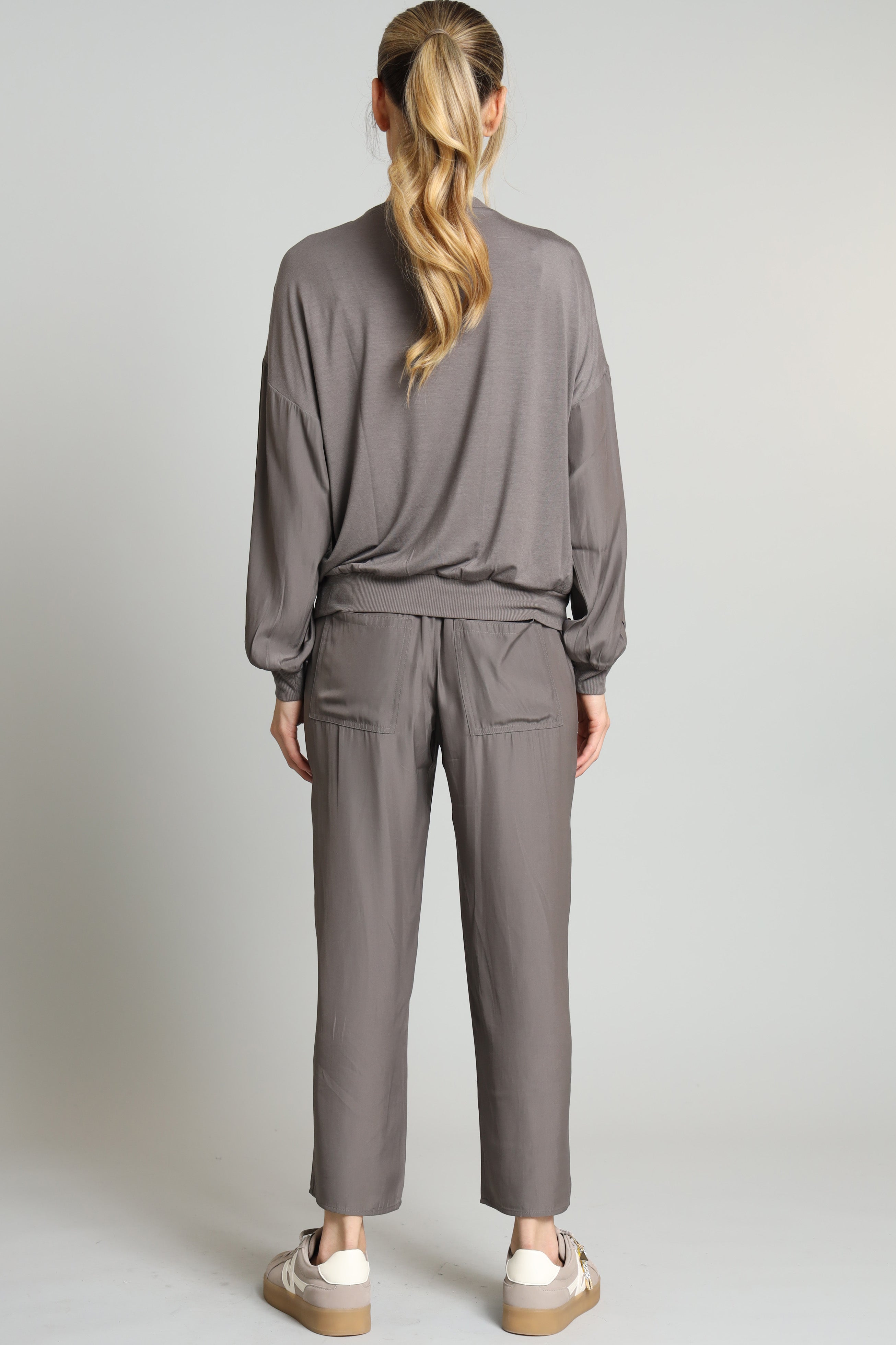 D Satin Sweatshirt
