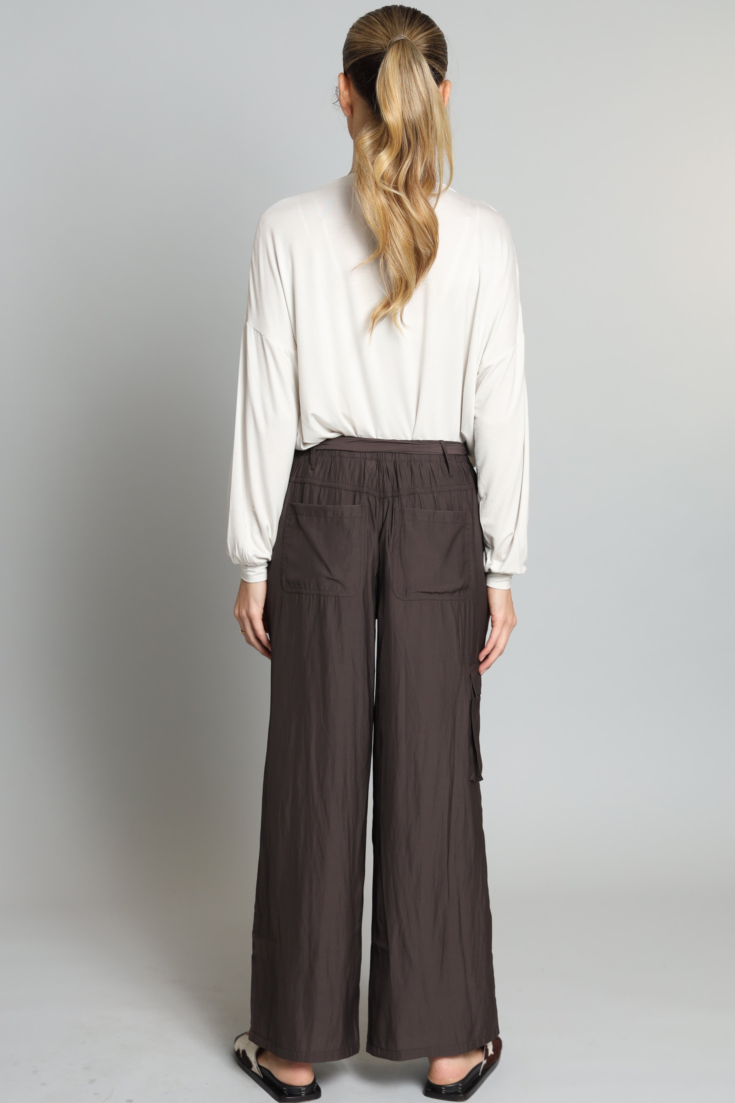 Belted D-Satin Cargo