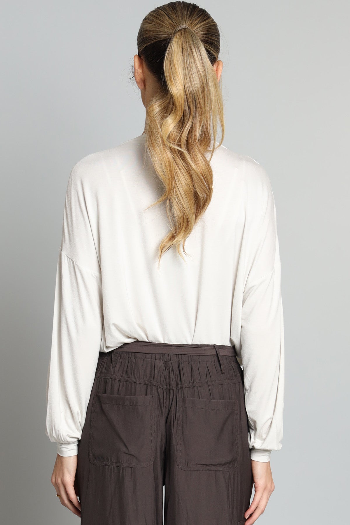 Long Sleeve Hybrid V-Neck