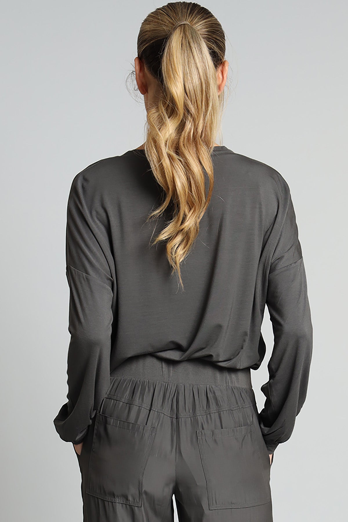 Long Sleeve Hybrid V-Neck