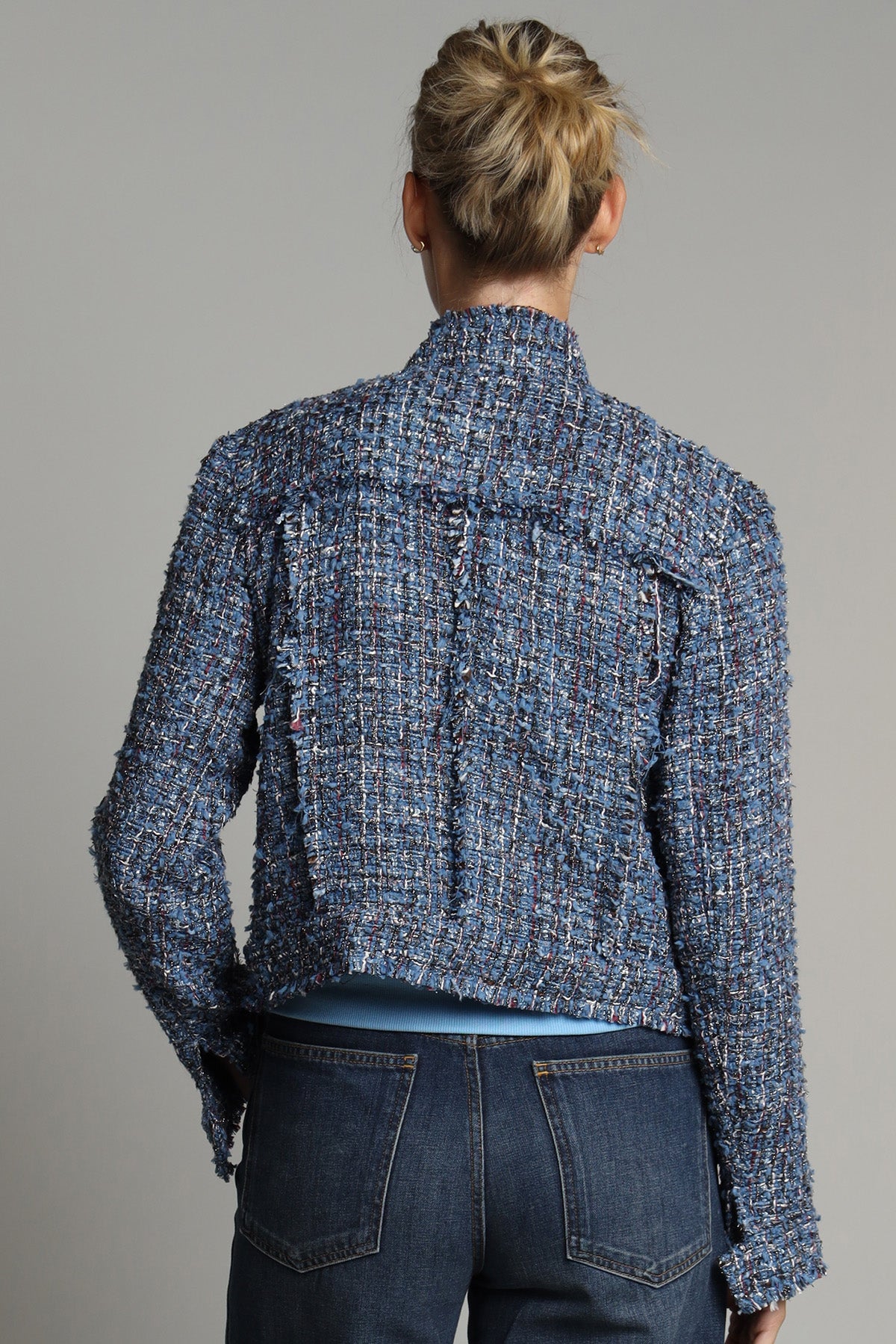Denim Tweed Jean Jacket
