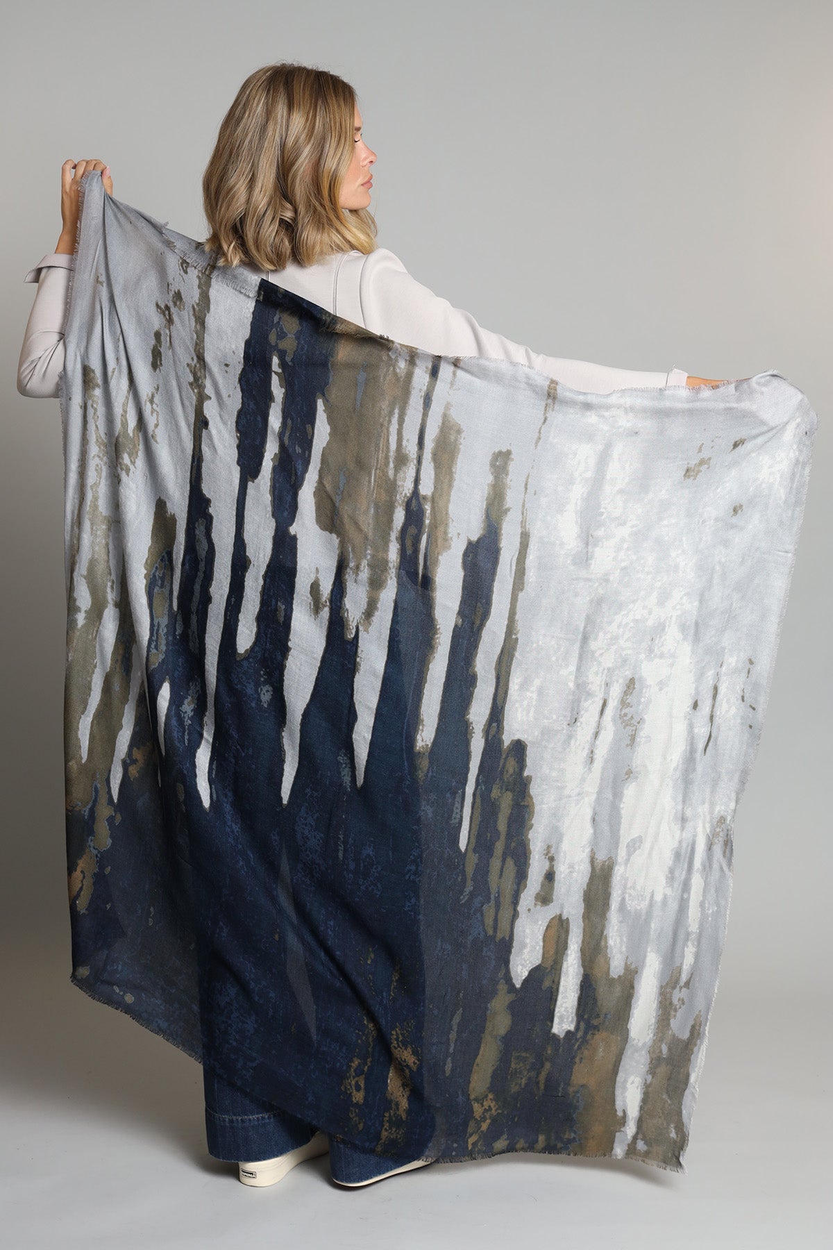 Ocean Watercolor Scarf