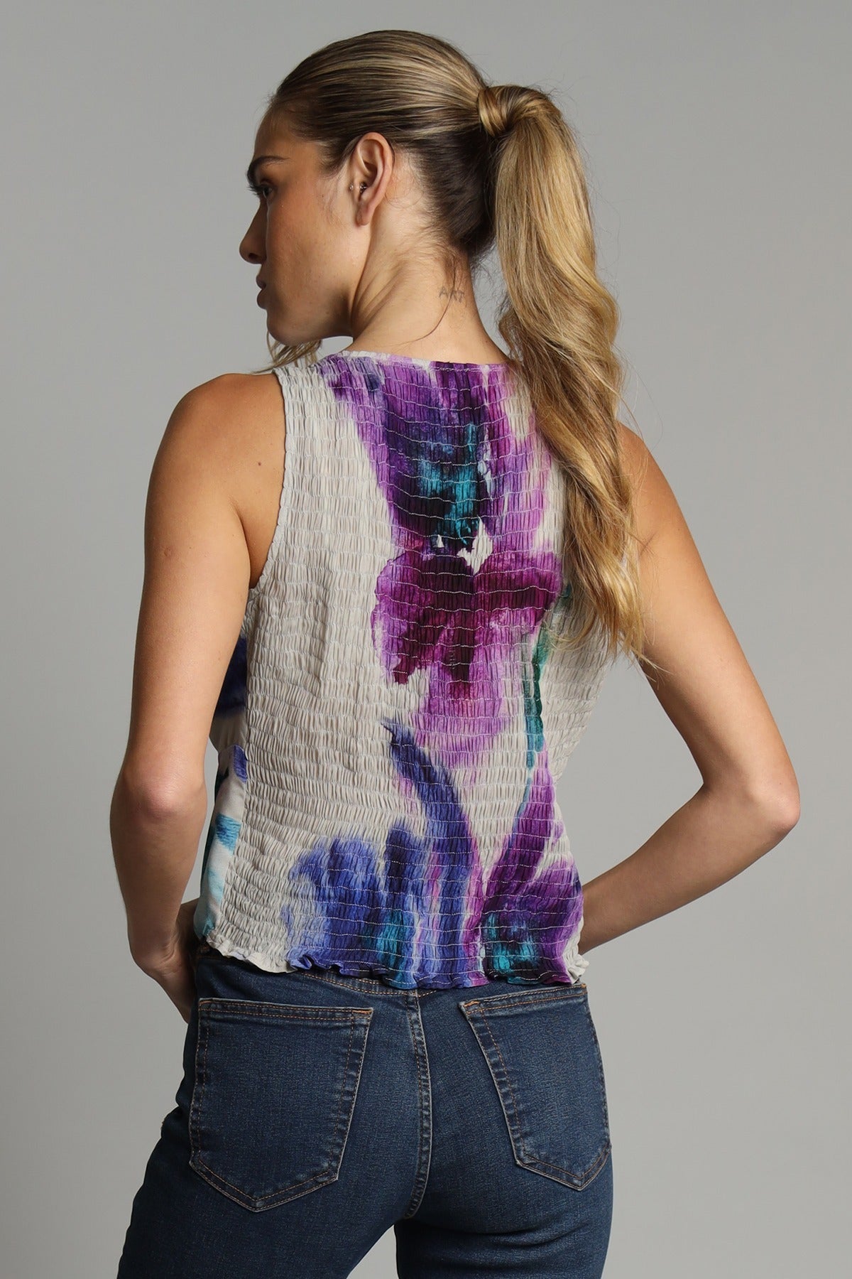 Lotus Flower Sleeveless Top
