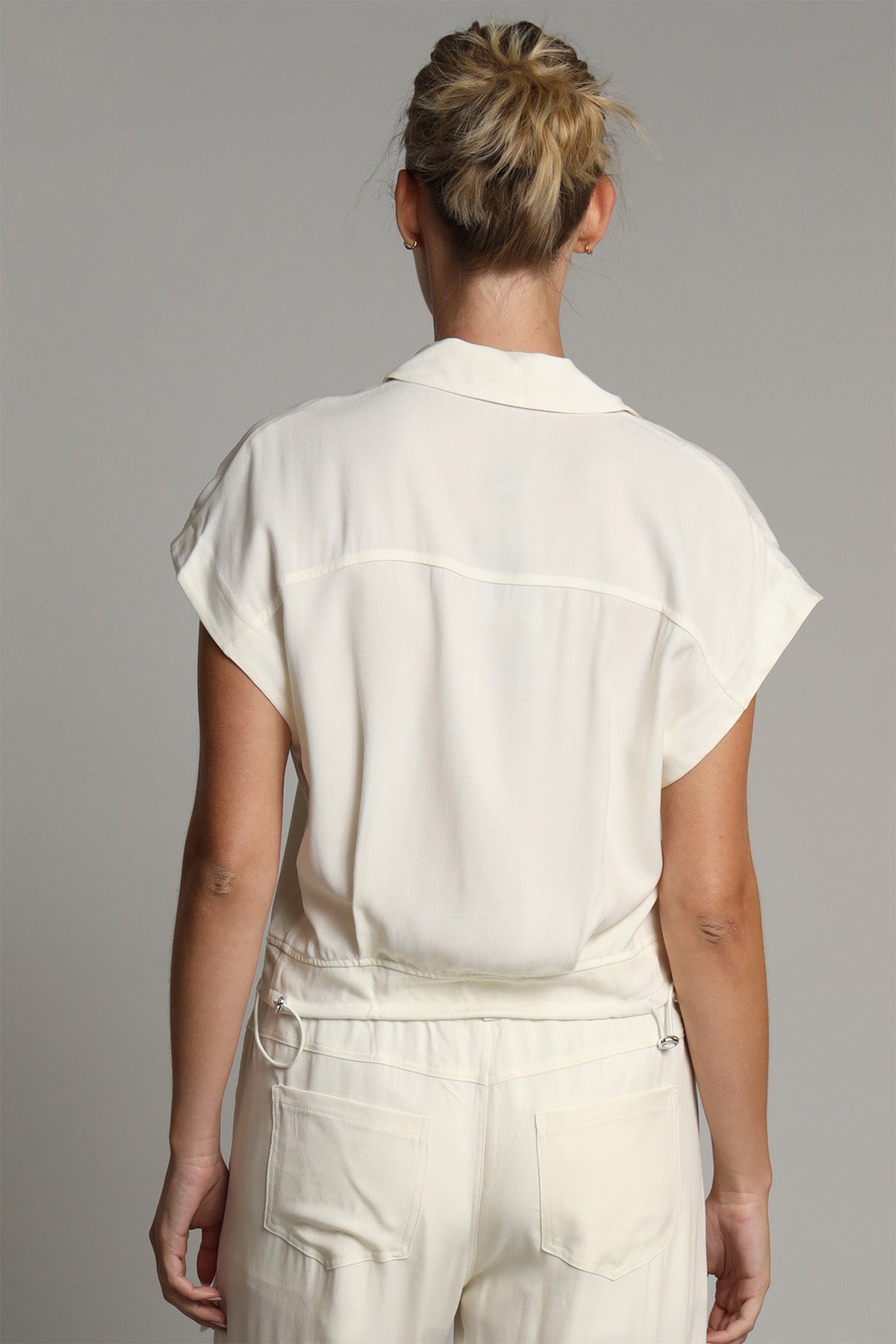 Linen Cupro Twill Vest