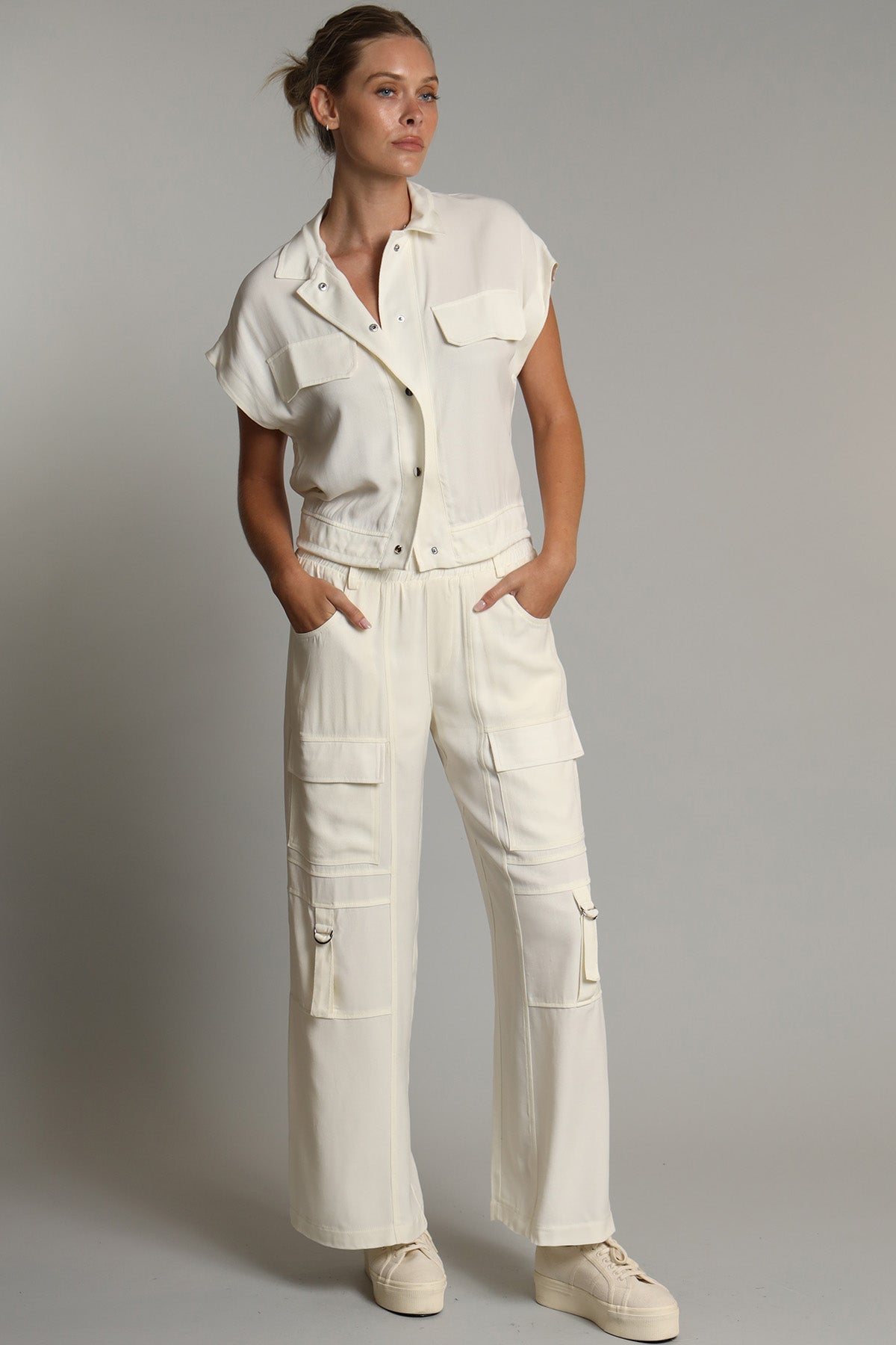 Linen Cupro Twill Vest