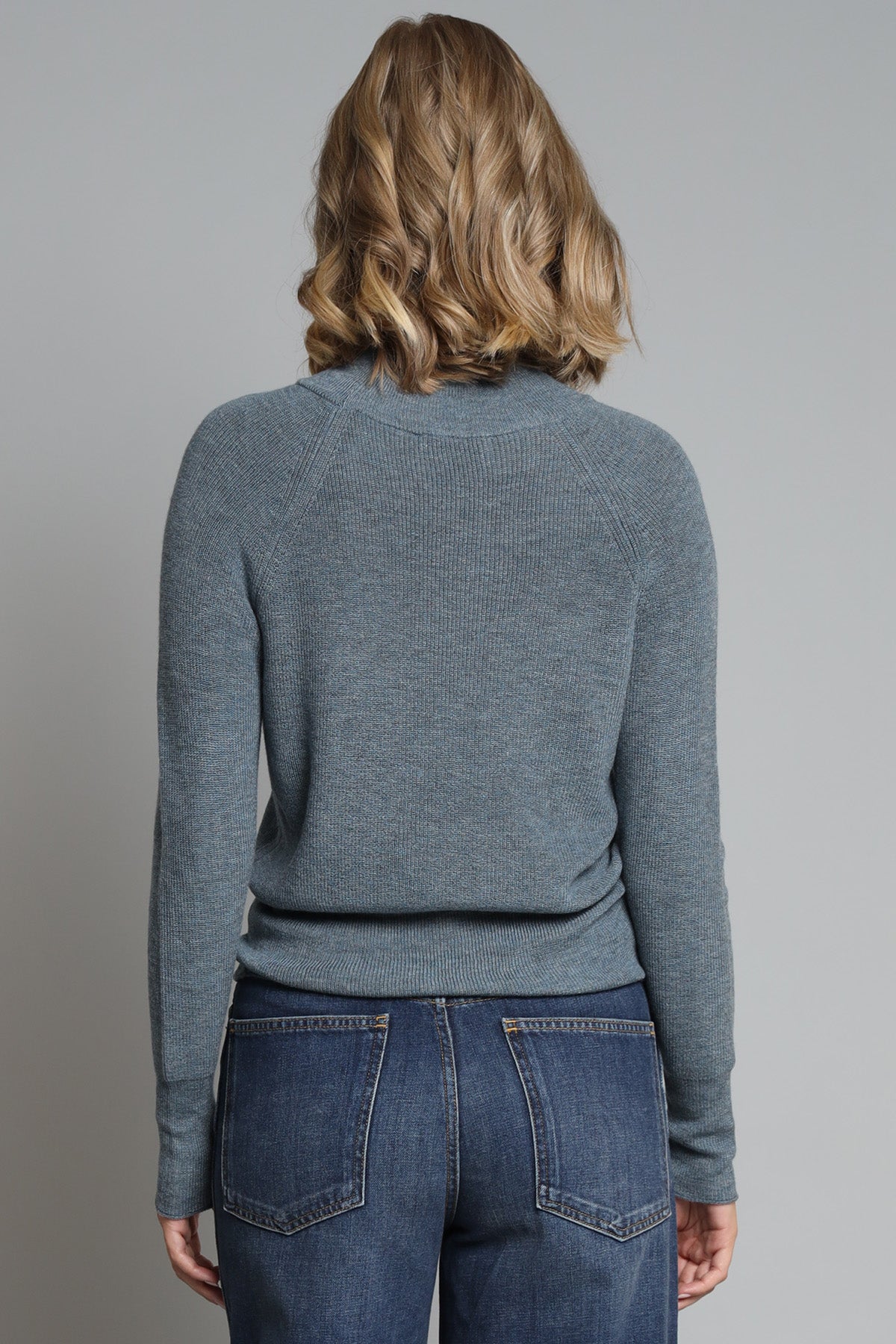 Raglan Mock Neck Sweater