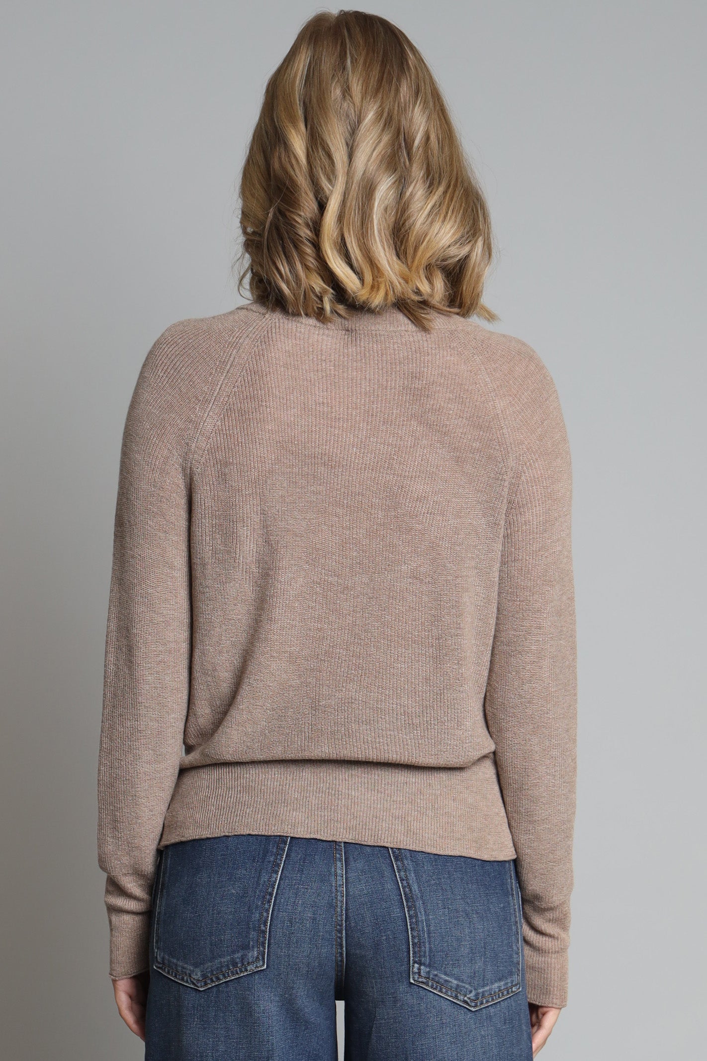 Raglan Mock Neck Sweater