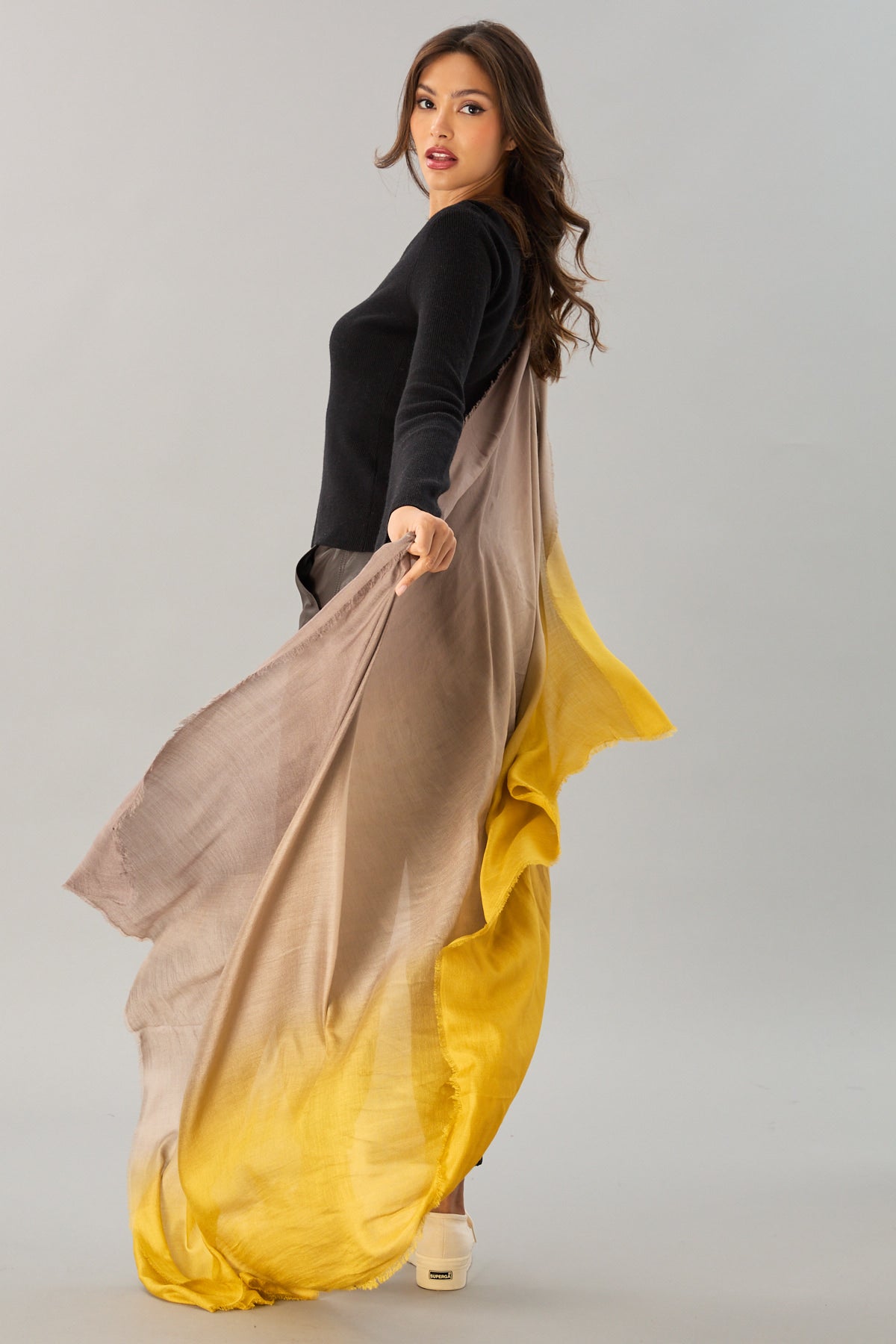 Vintage Dip-Dye Scarf