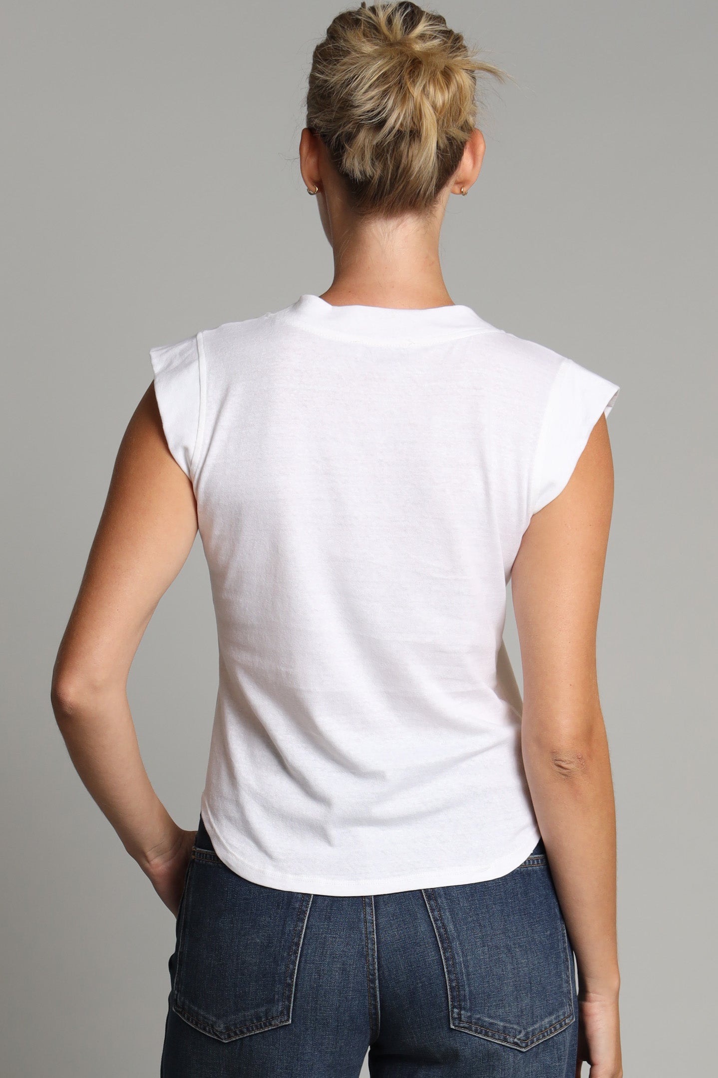 Slub Cotton V-nk Tee