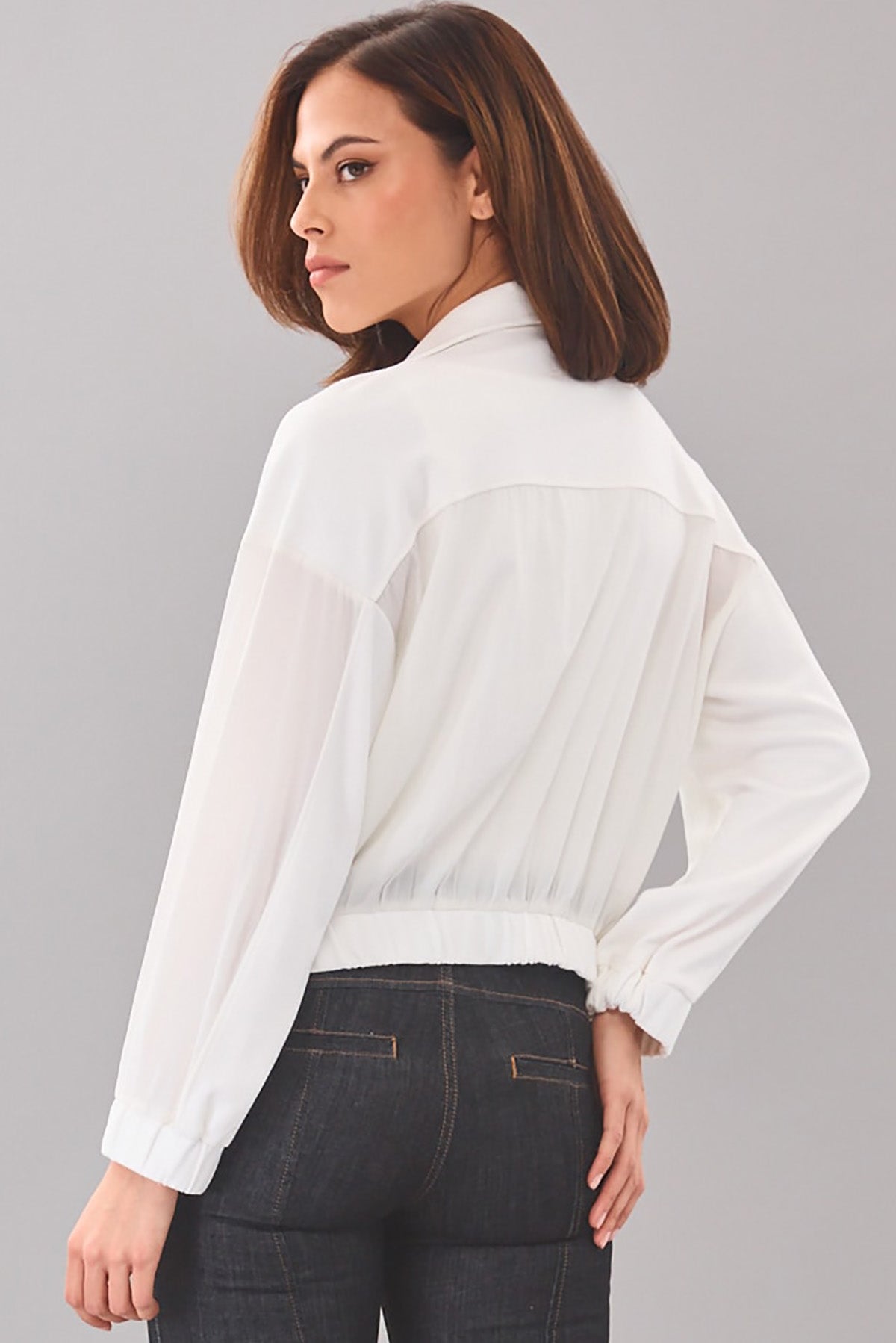 Luxe Ponte Hybrid Jean Jacket