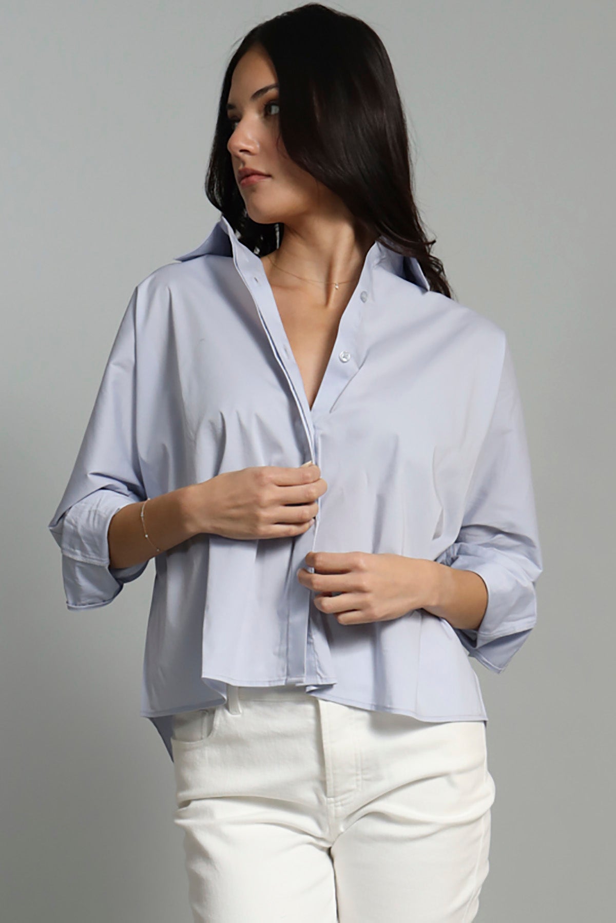 A-Line Poplin Dress Shirt