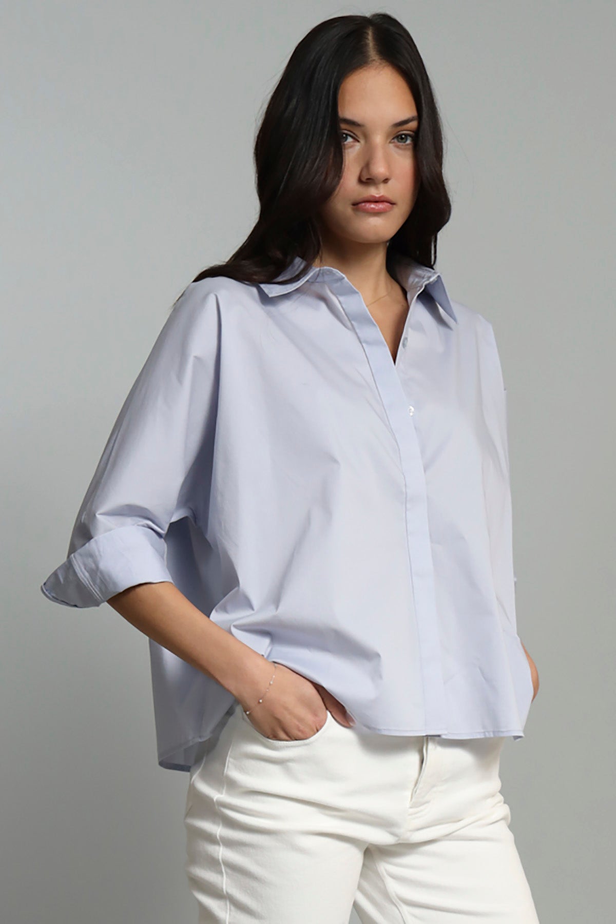 A-Line Poplin Dress Shirt