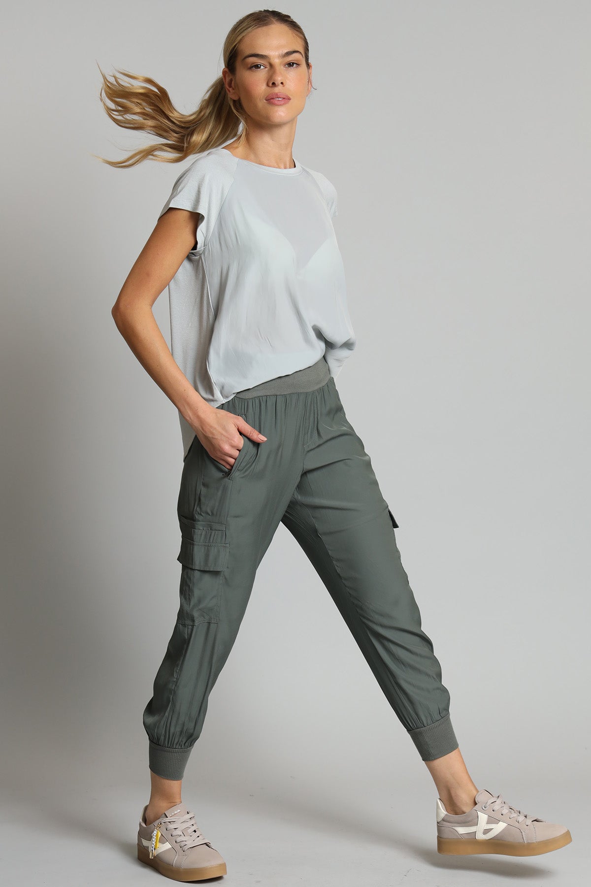 D-Satin Cargo Pant