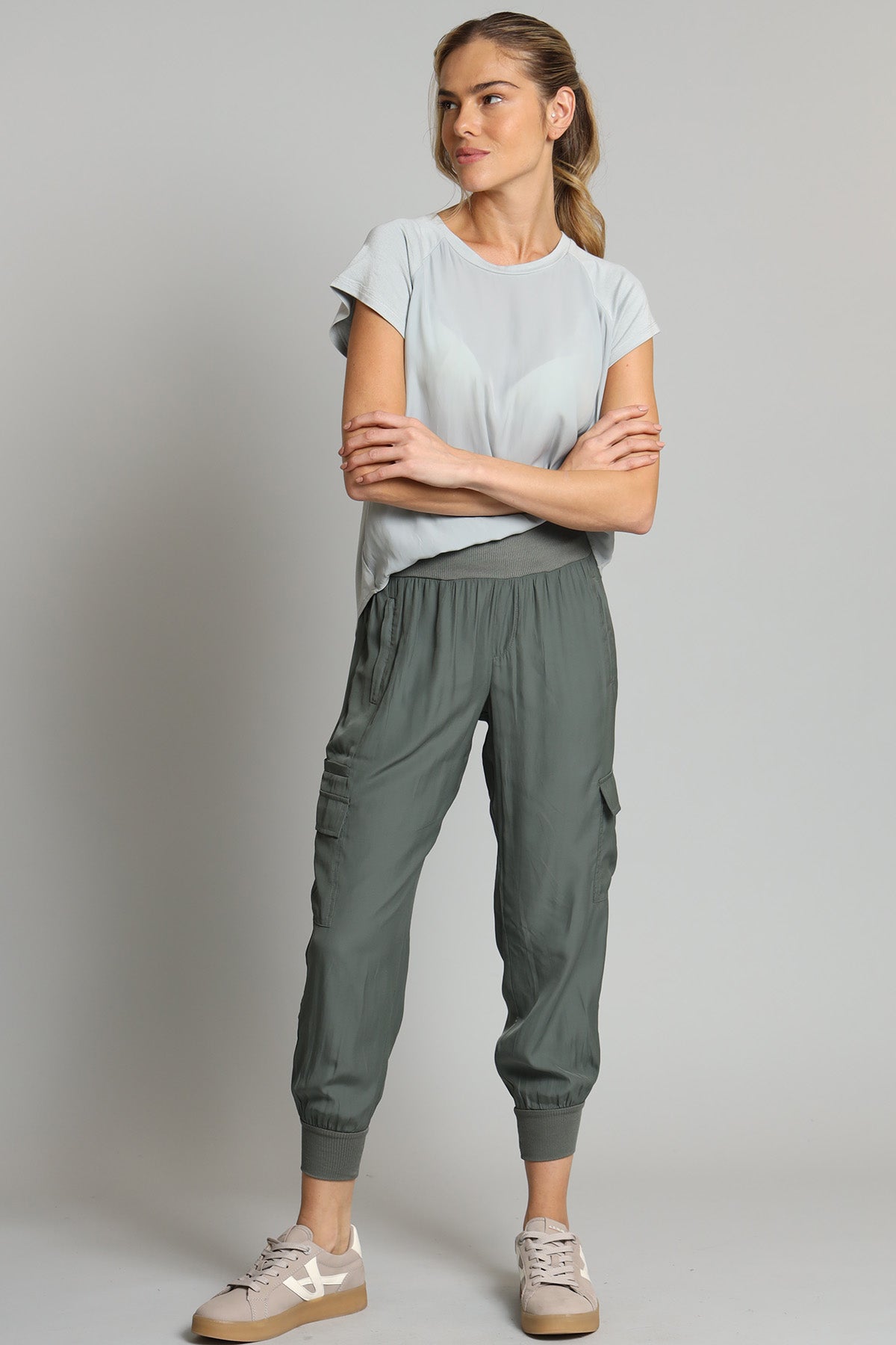 D-Satin Cargo Pant