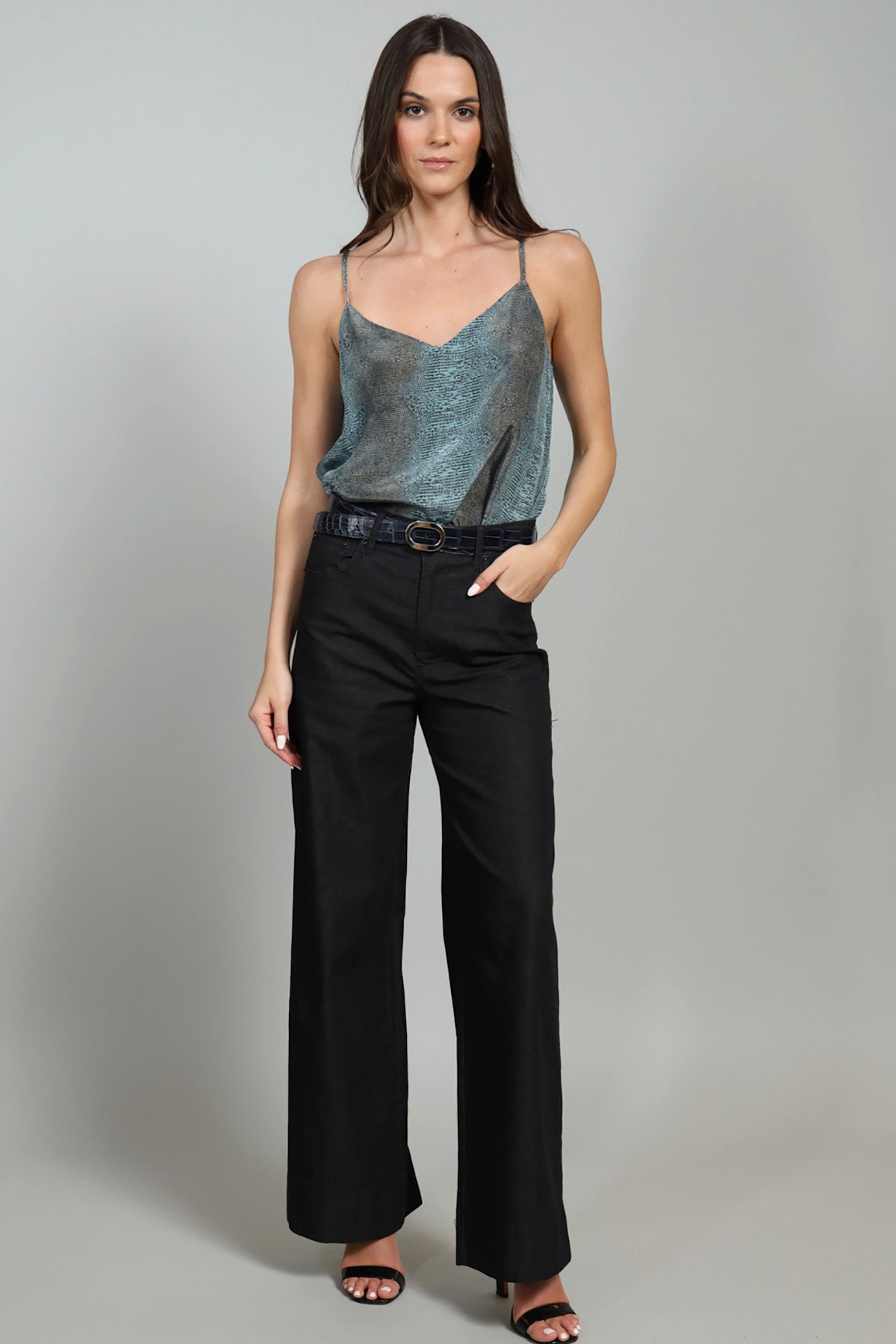 Blue Python Camisole