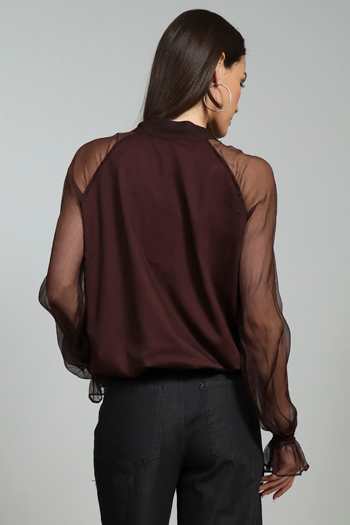 Celine Chiffon Bubble Blouse