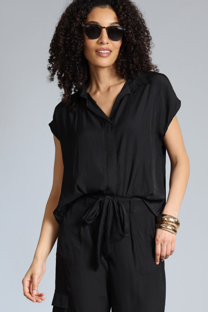 Boxy V-Neck Top