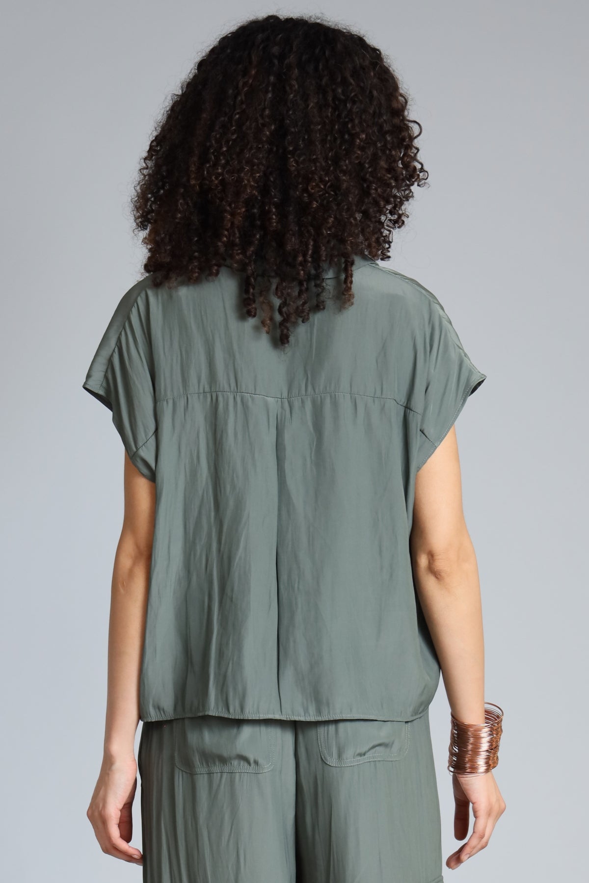 Boxy V-Neck Top
