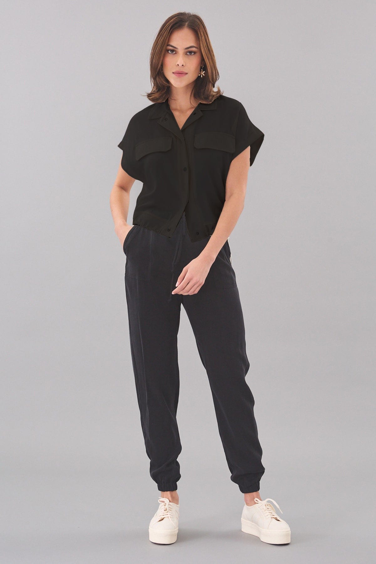Linen Cupro Twill Vest