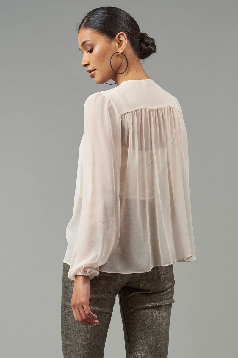 Chiffon Henley Top