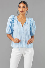 Ruffle Sleeve Top