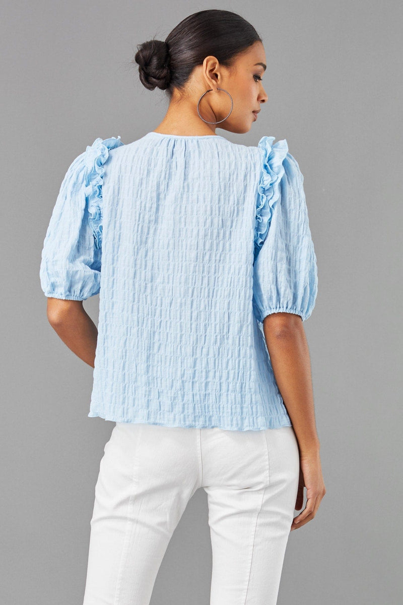 Ruffle Sleeve Top