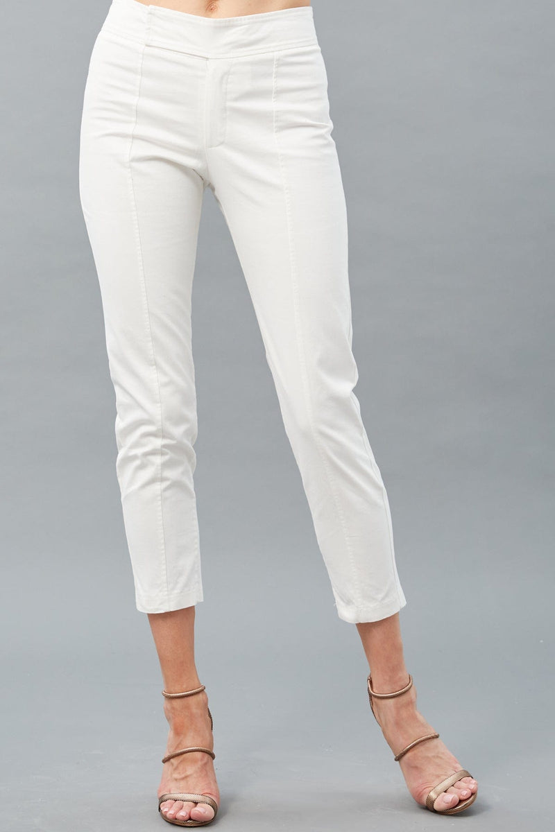 Stretch Sateen Fitted Pant